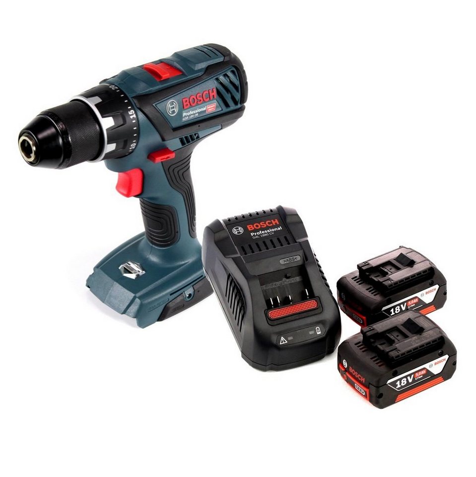 Thumbnail - Bosch Professional Säulenbohrmaschine GSR 18V-28 Akku Bohrschrauber 18 V 63 Nm + 2x 5,0 Ah Akku + Ladegerät