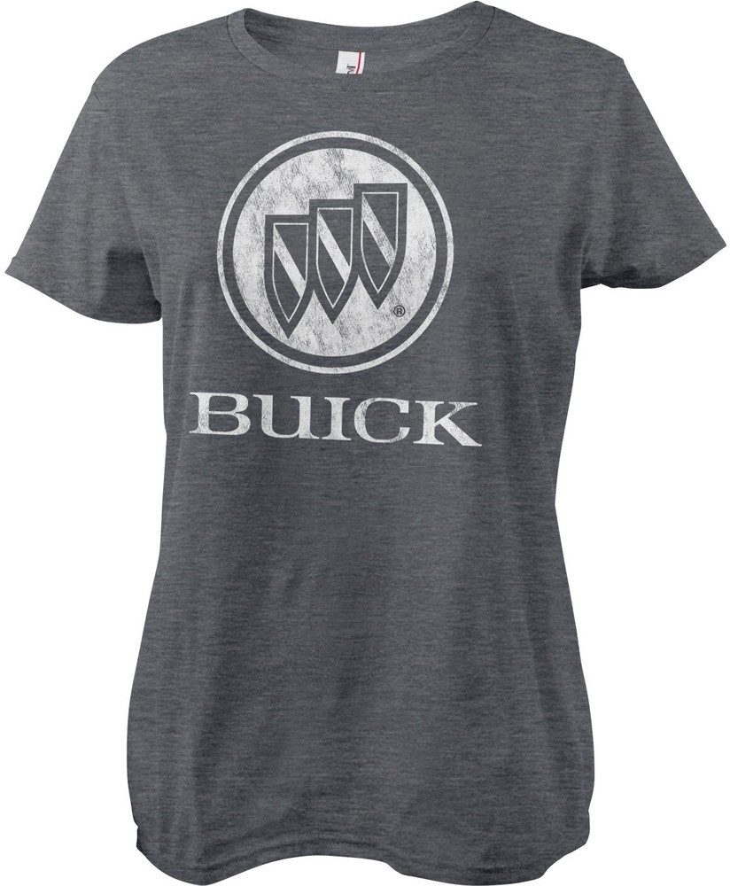 Buick T-Shirt Distressed Logo Girly Tee