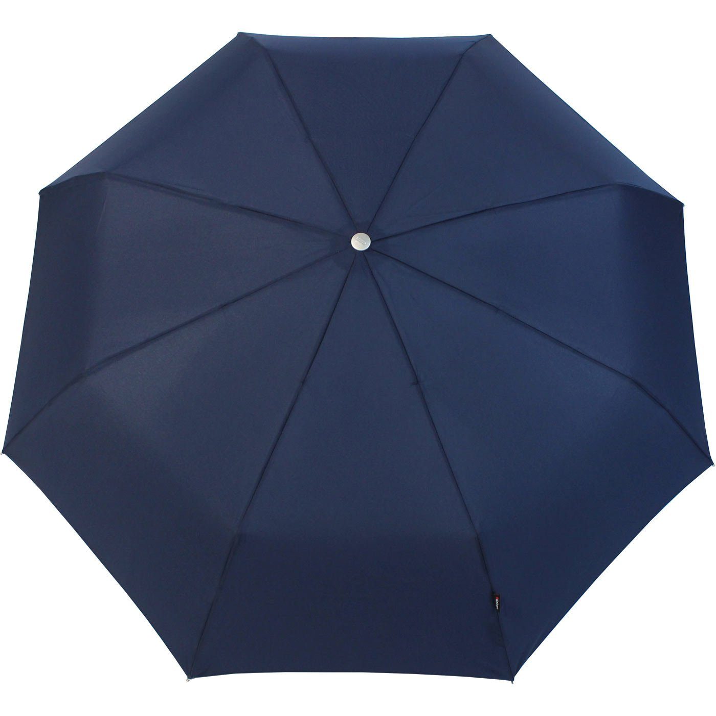 Large Taschenregenschirm stabile navy-blau der Knirps® Begleiter große, Duomatic mit Auf-Zu-Automatik,