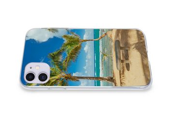 MuchoWow Handyhülle Palmen am Kuau Cove Beach in Maui, Handyhülle Apple iPhone 11, Smartphone-Bumper, Print, Handy