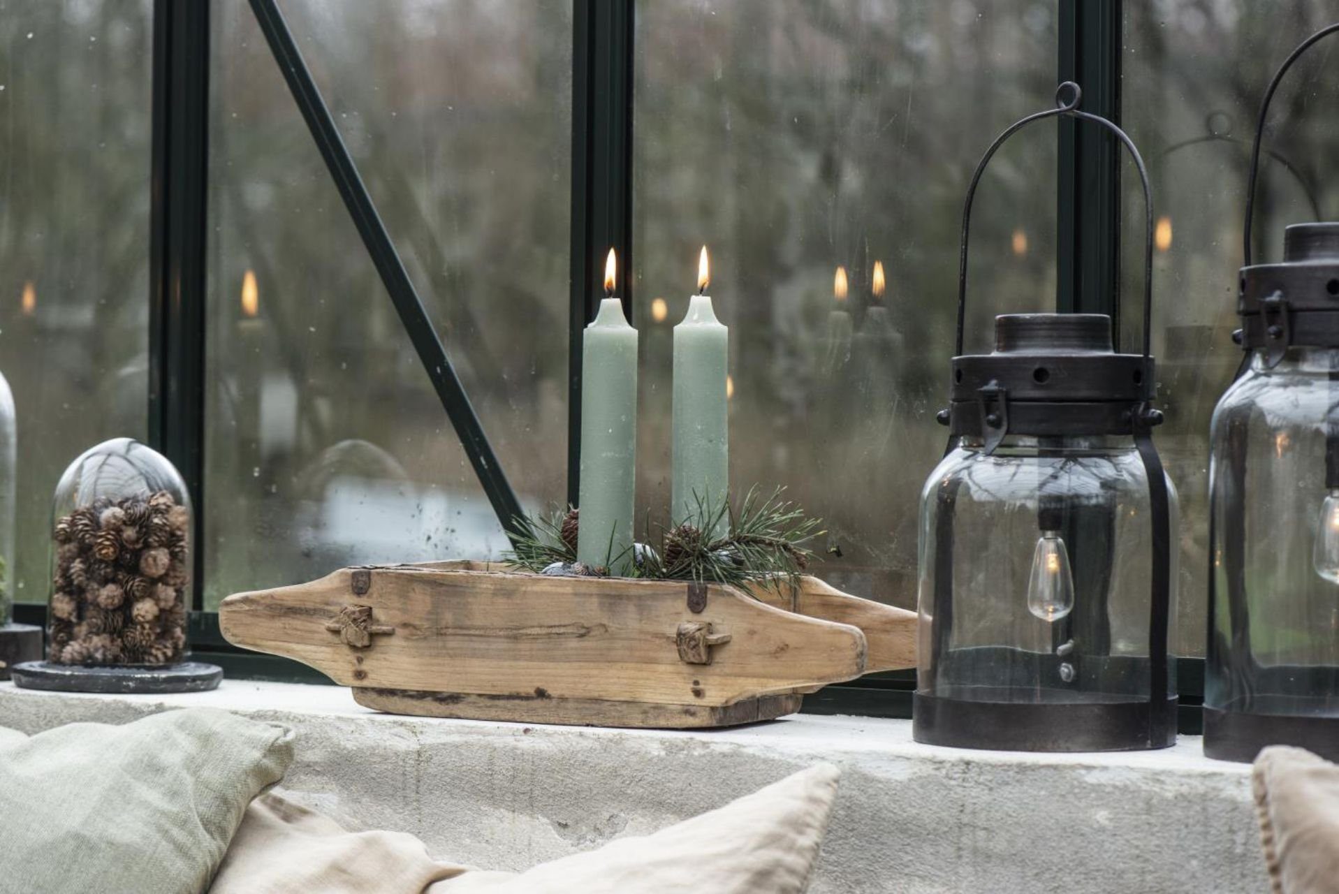 Ib Laursen Tafelkerze (Packung, 8-tlg., Pack), 8er Set tolle im VintageStil klassische Stabkerzen im Landhausl
