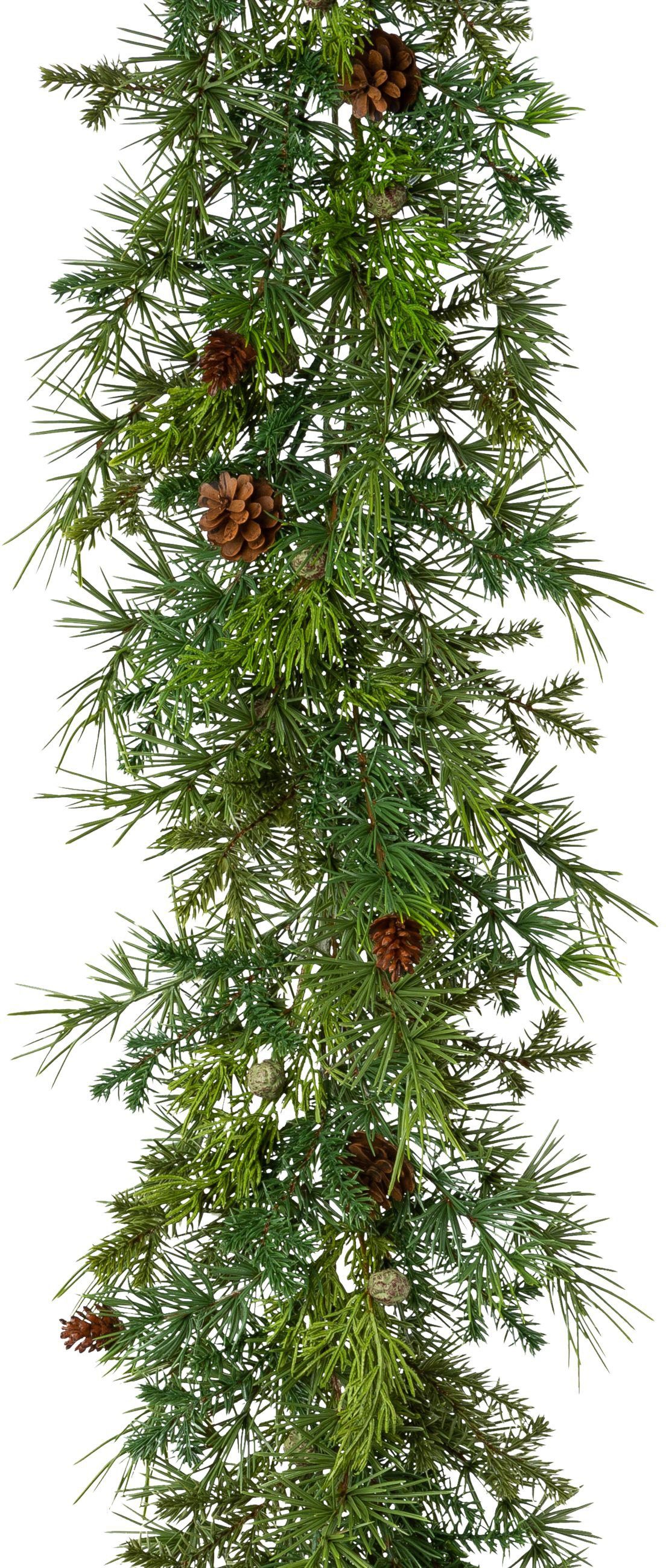 Winterliche Kunstpflanze Weihnachtsdeko, Weihnachtsgirlande Zeder, Creativ günstig online kaufen