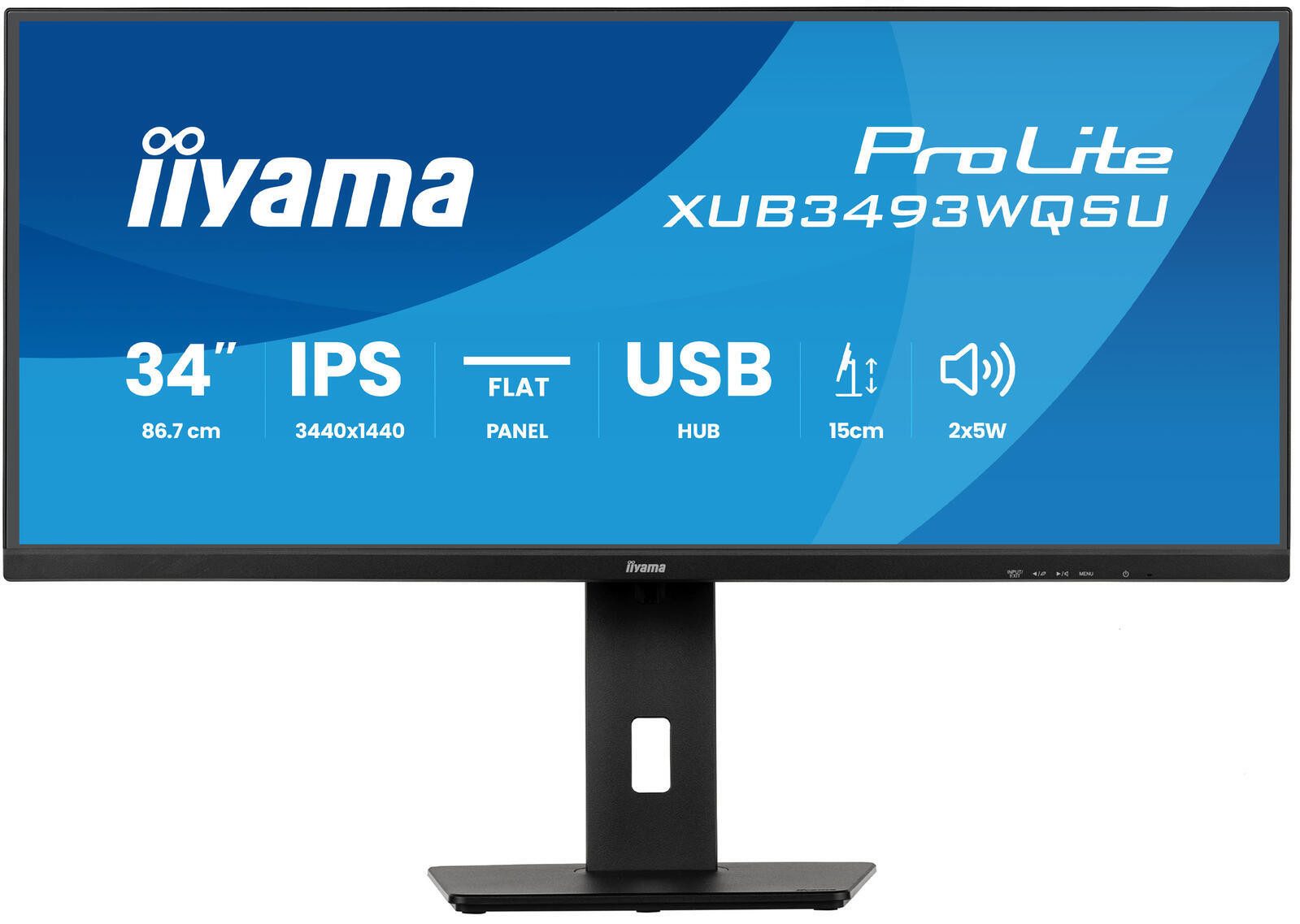 Iiyama iiyama ProLite XUB3493WQSU-B6 TFT-Monitor (3440 x 1440, 120 Hz, IPS Panel)