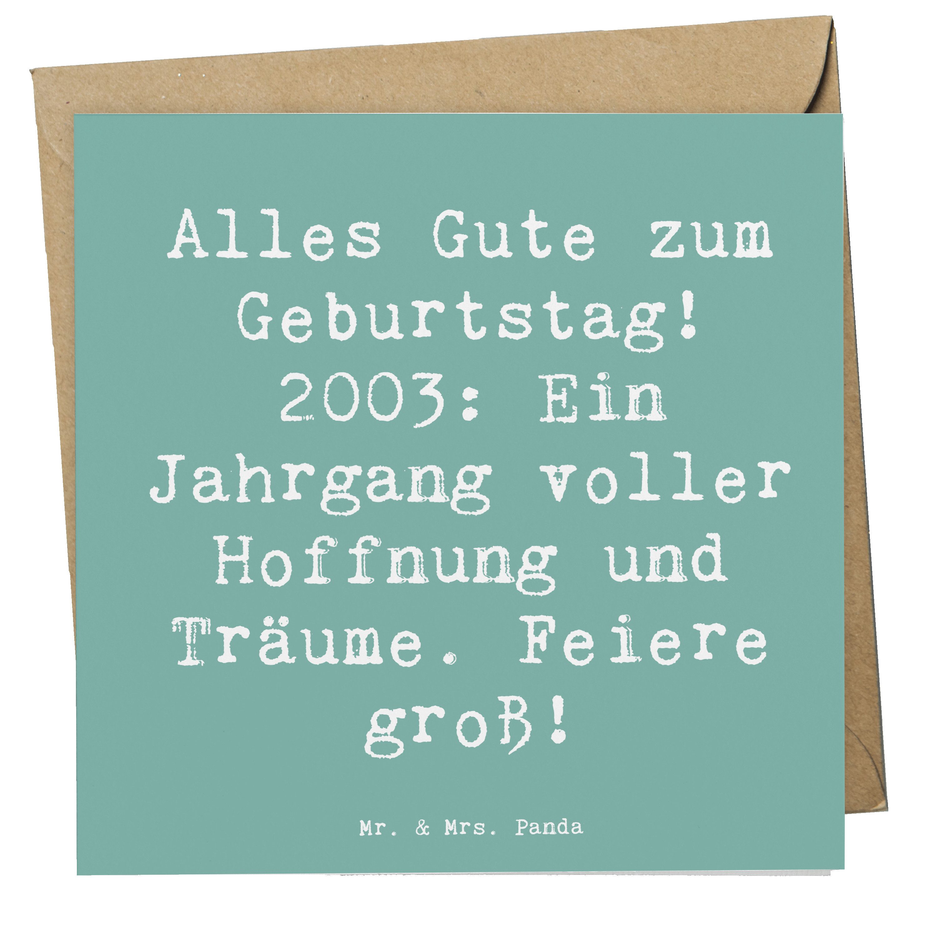 Grußkarte 2003 Geburtstag - Meeresbrise - Geschenk, Alles Gute zum Geburtstag