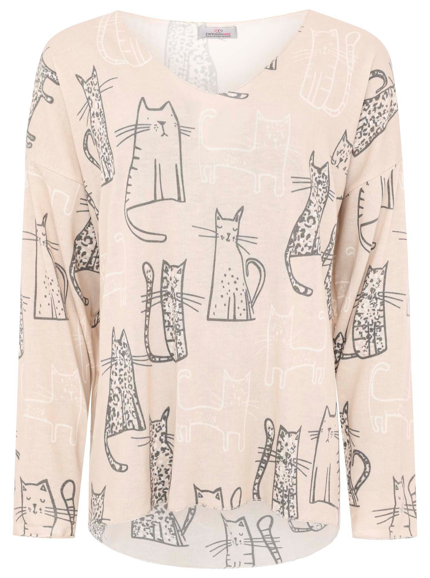Langarmshirt "Katze"