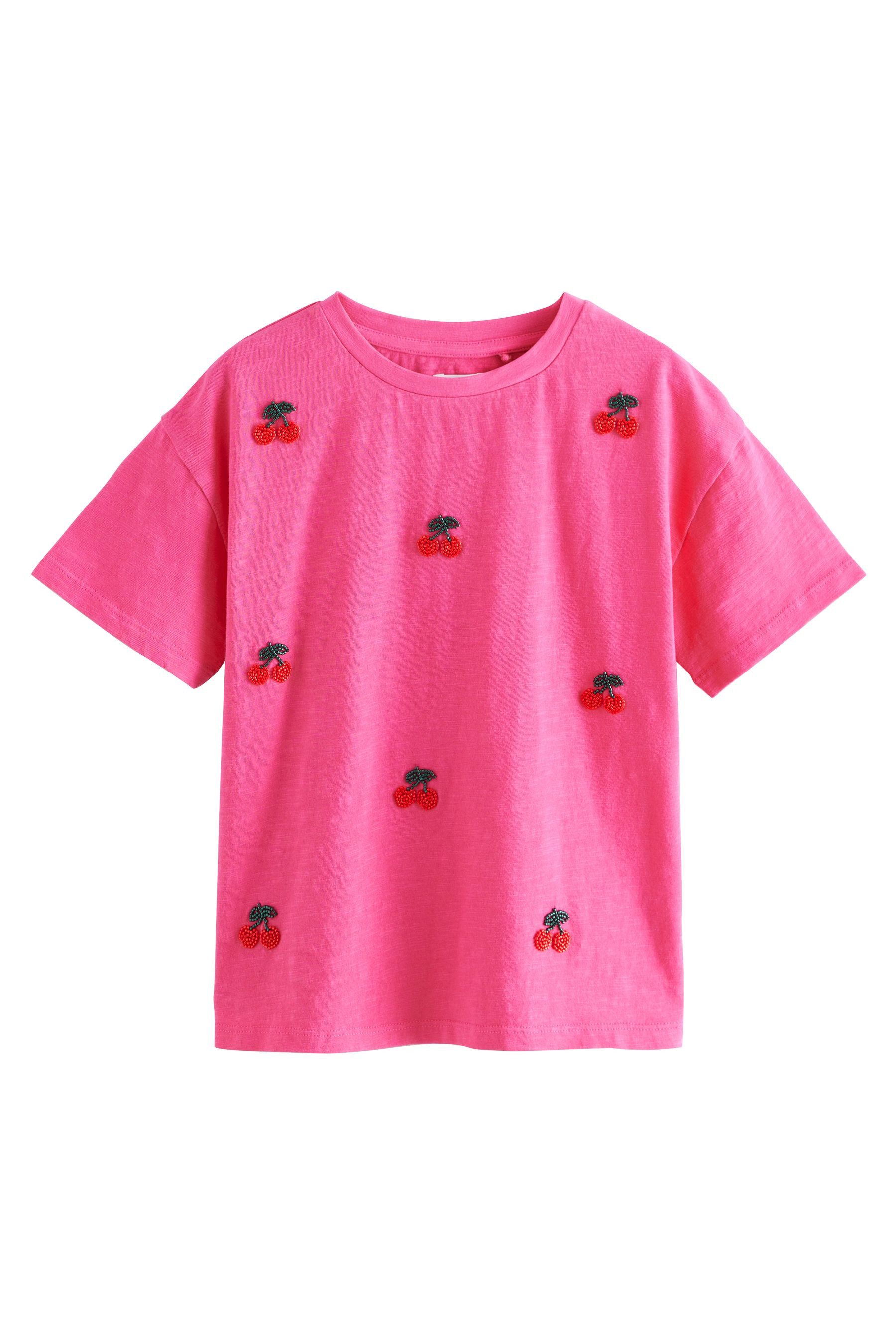 Next T-Shirt T-Shirt mit Perlenkirsche aus günstig online kaufen