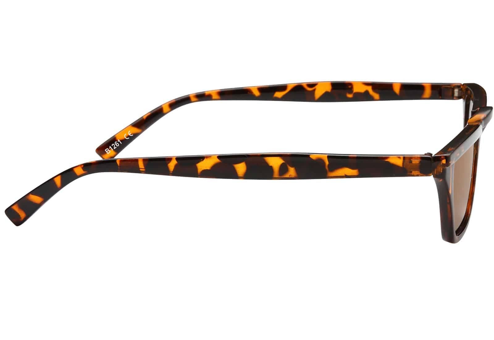 BEZLIT Eyewear Retrosonnenbrille Rundglas Designer Damen Sonnenbrille (1-St) mit schwarz und braunen Linsen – Bild 4 von 4