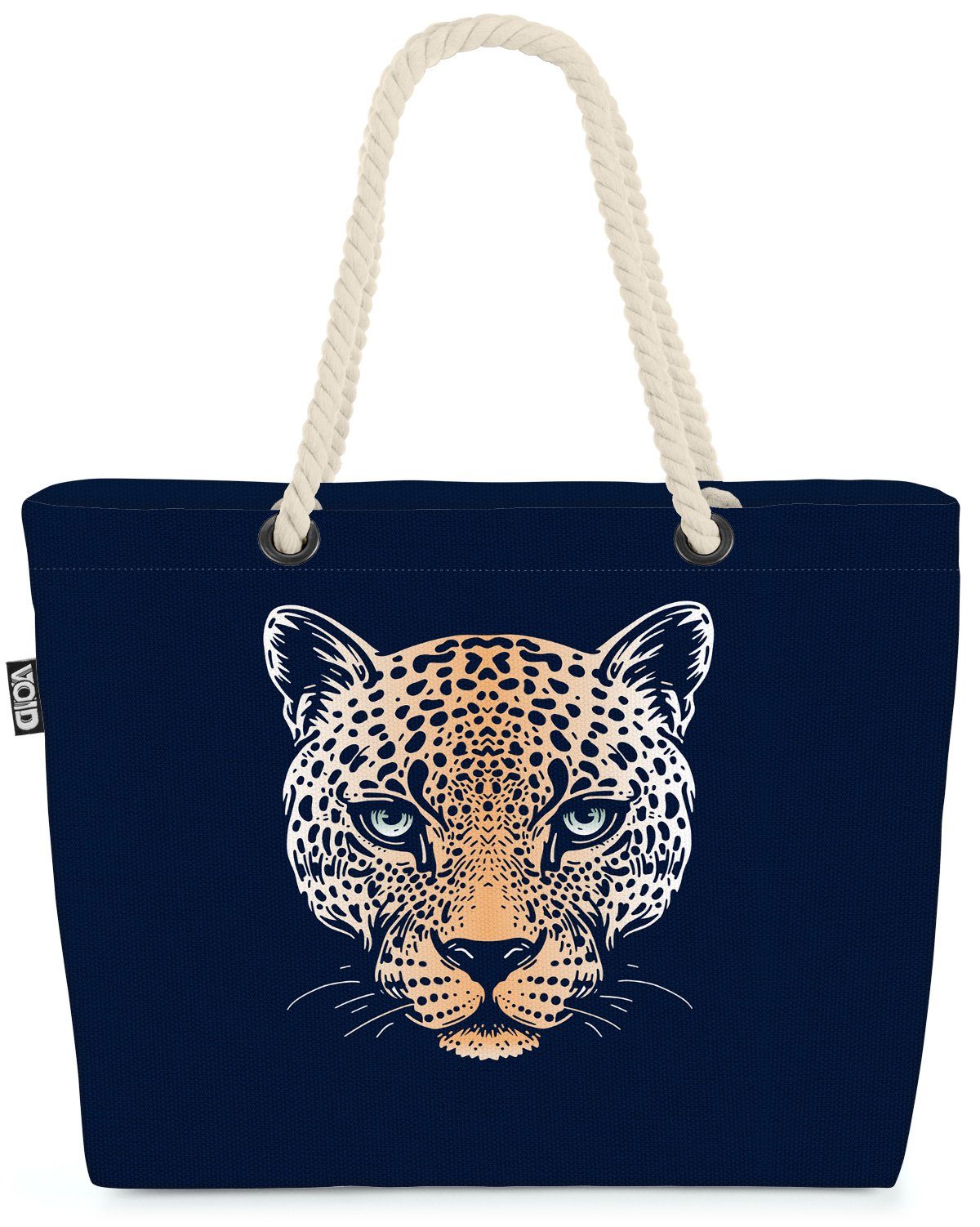 VOID Strandtasche (1-tlg), Leopard Wildkatze Raubtier Jag-uar tier Katze Wildtier Safari Löwe Ti | Strandtaschen