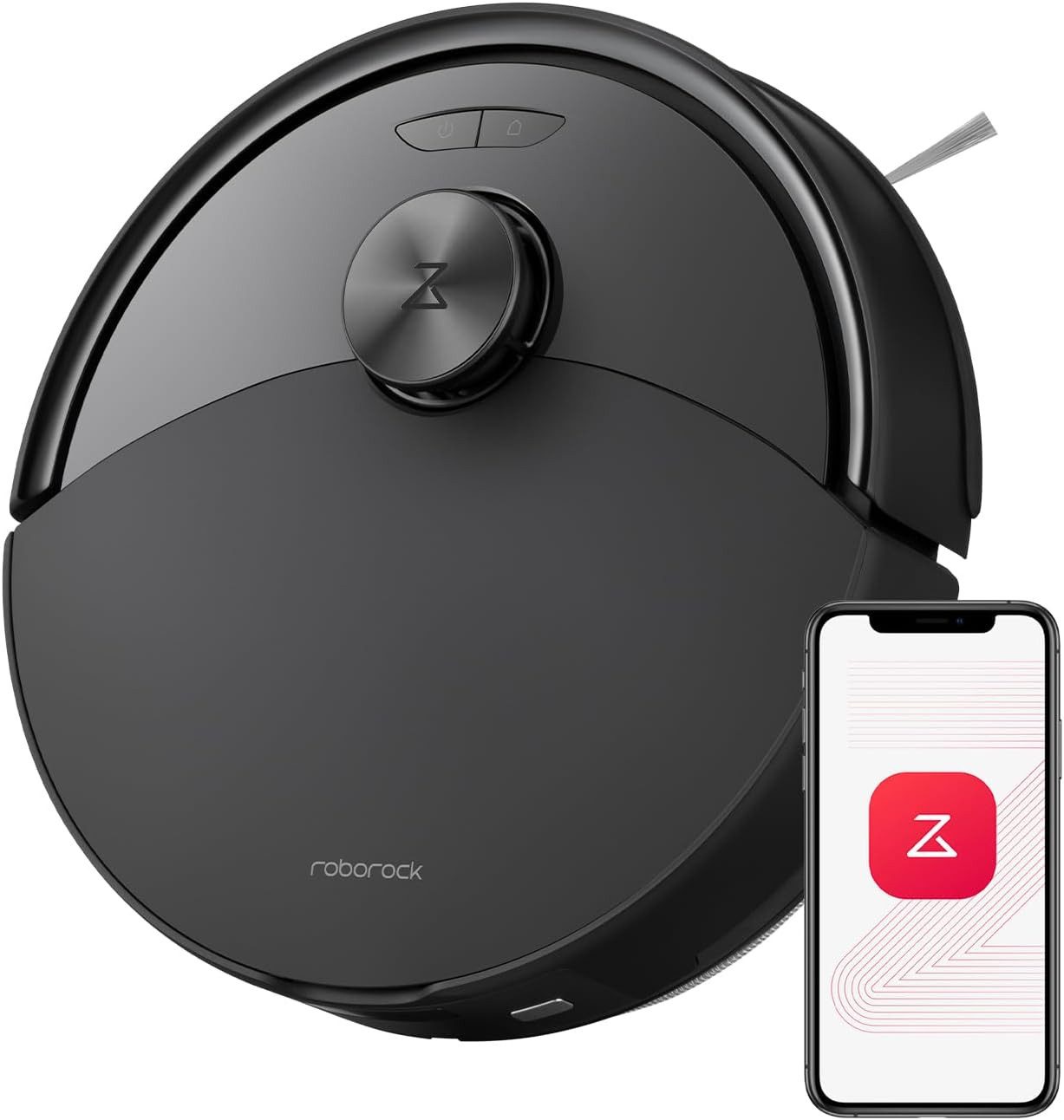 Roborock Вакуумный робот Q10 S5 Roboter Staubsauger, 10000 Pa HyperForce Saugkraft, Dual Anti-Tangle System, Auto Lifting Mopping, Ideal für Tierhaare, Teppiche, Hartböden
