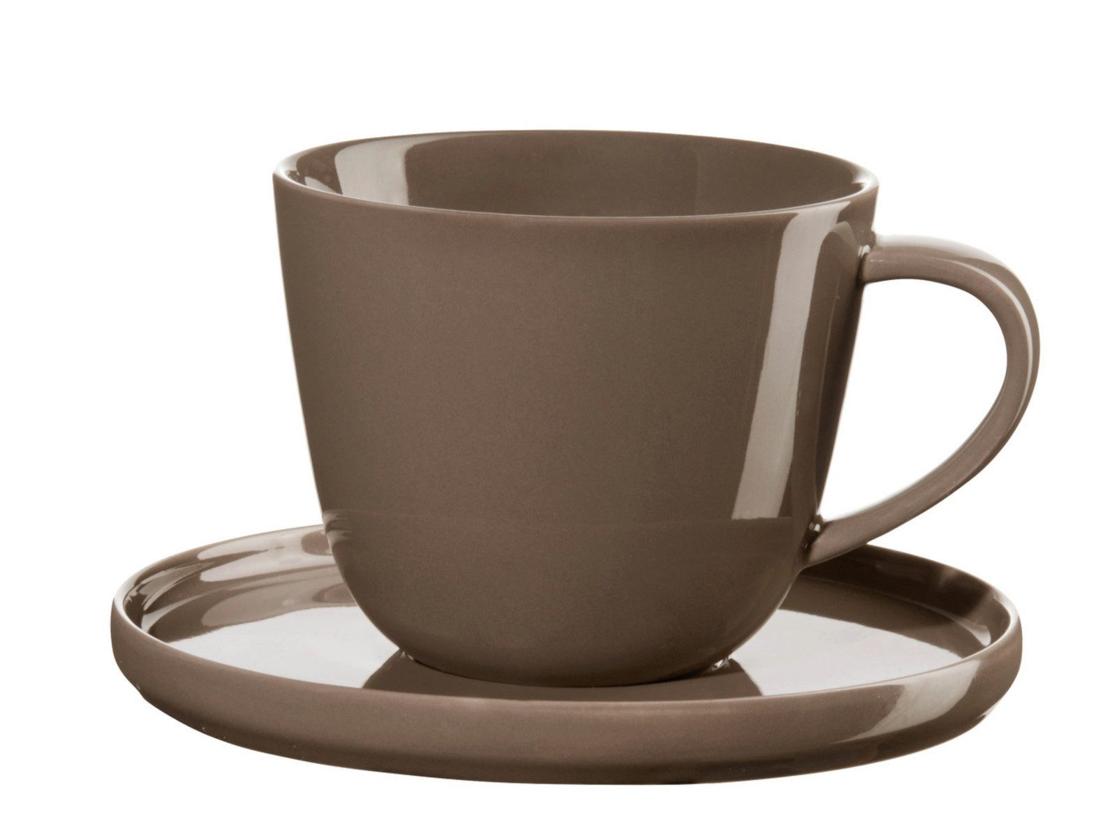 ASA SELECTION Tasse coppa Kaffeetasse mit Untertasse kaori 0,25l, Porzellan