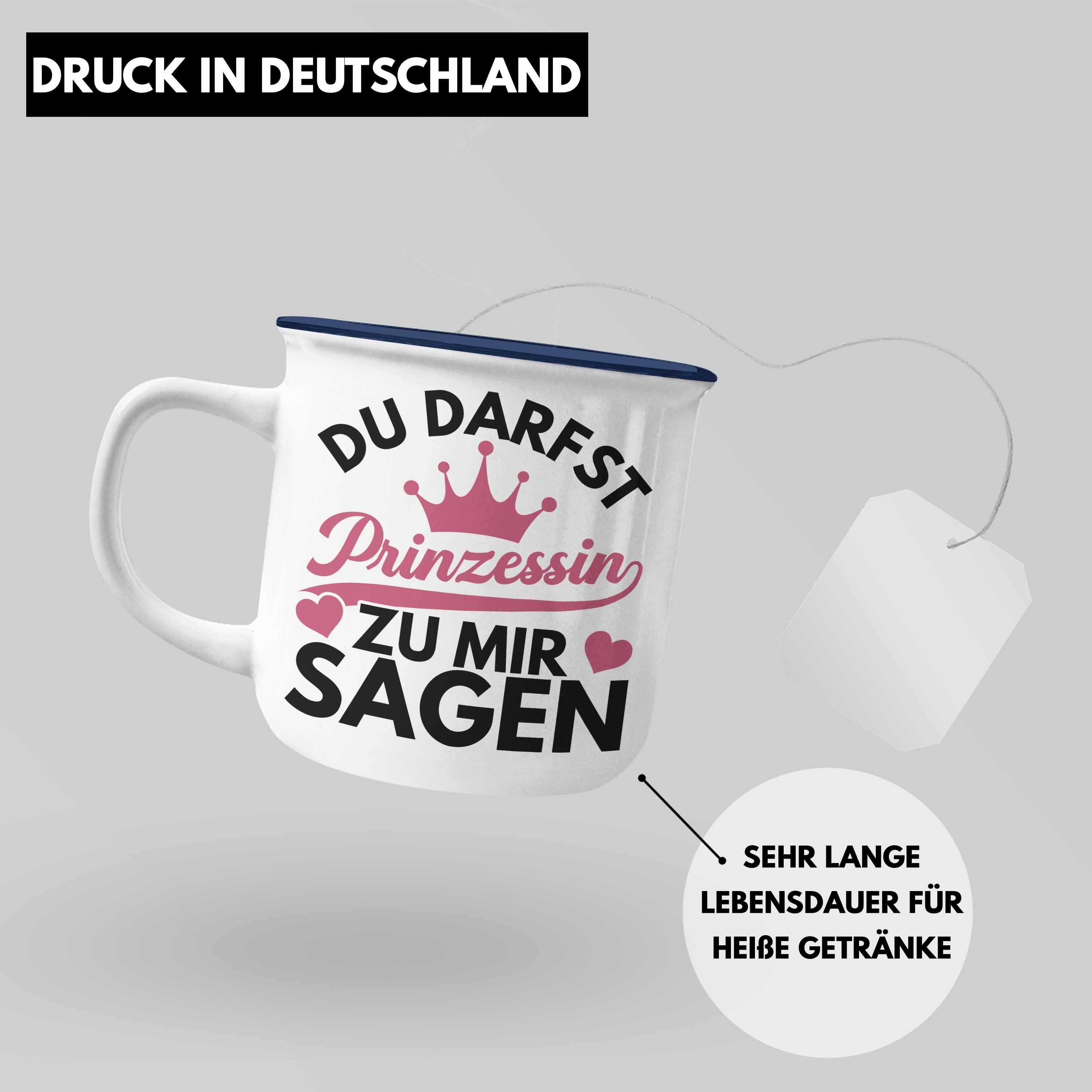 Sagen Darfst Zu Trendation Prinzessin Geschenk Geschenk Tasse Jugendliche Thermotasse Emaille Lustiges - Du Teenager Blau Mädchen Zicke Mir Trendation