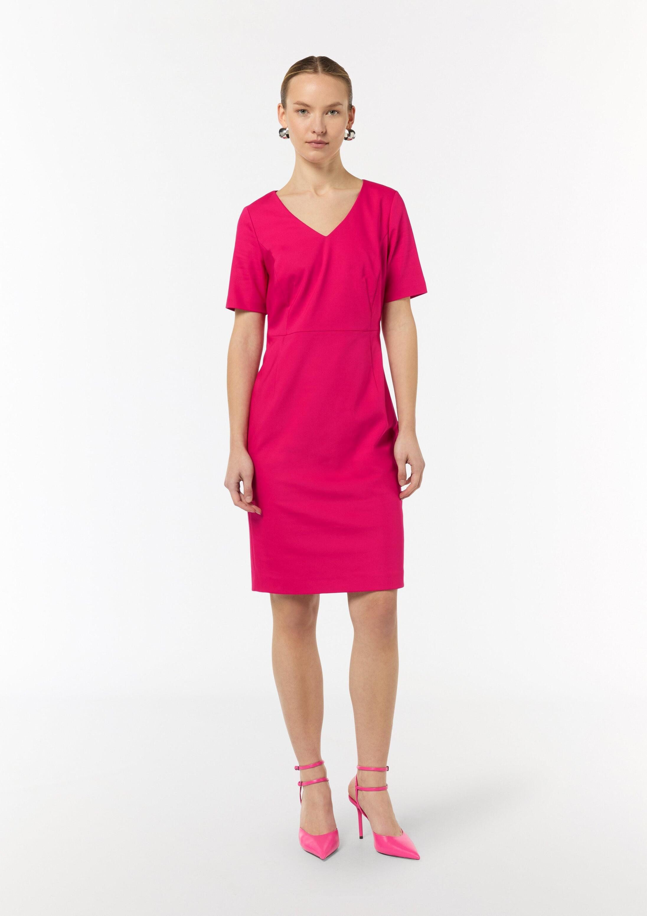 comma Minikleid Kleid Etuikleid aus Baumwollmix