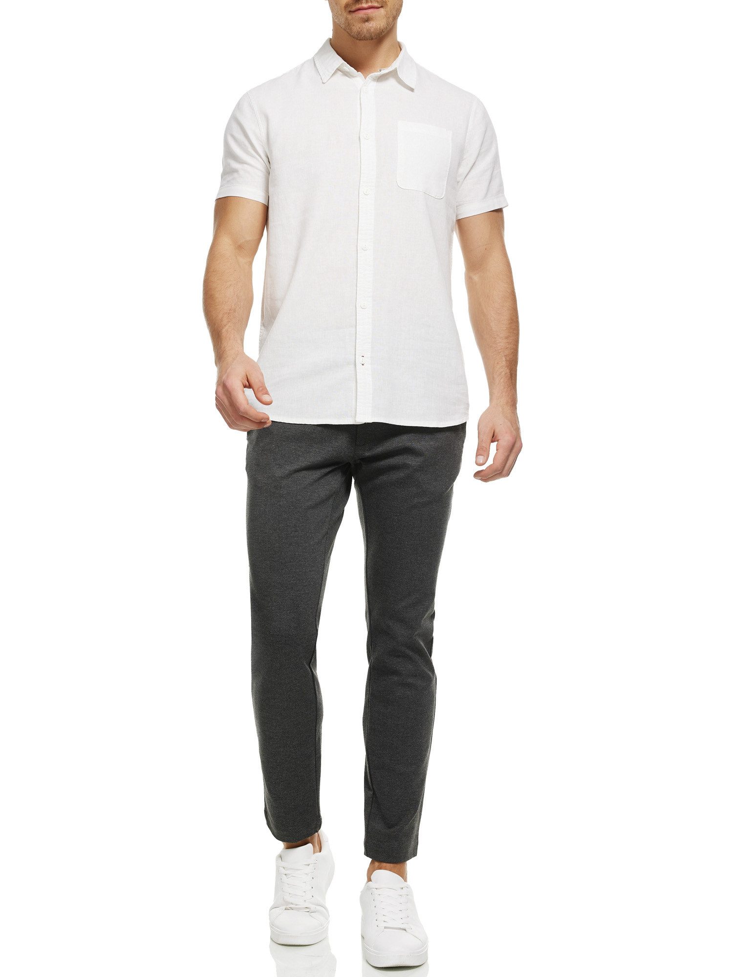 Indicode Chinohose Herren Rodekro Chino Hose Herrenhose Performance Pants mit 4 Taschen