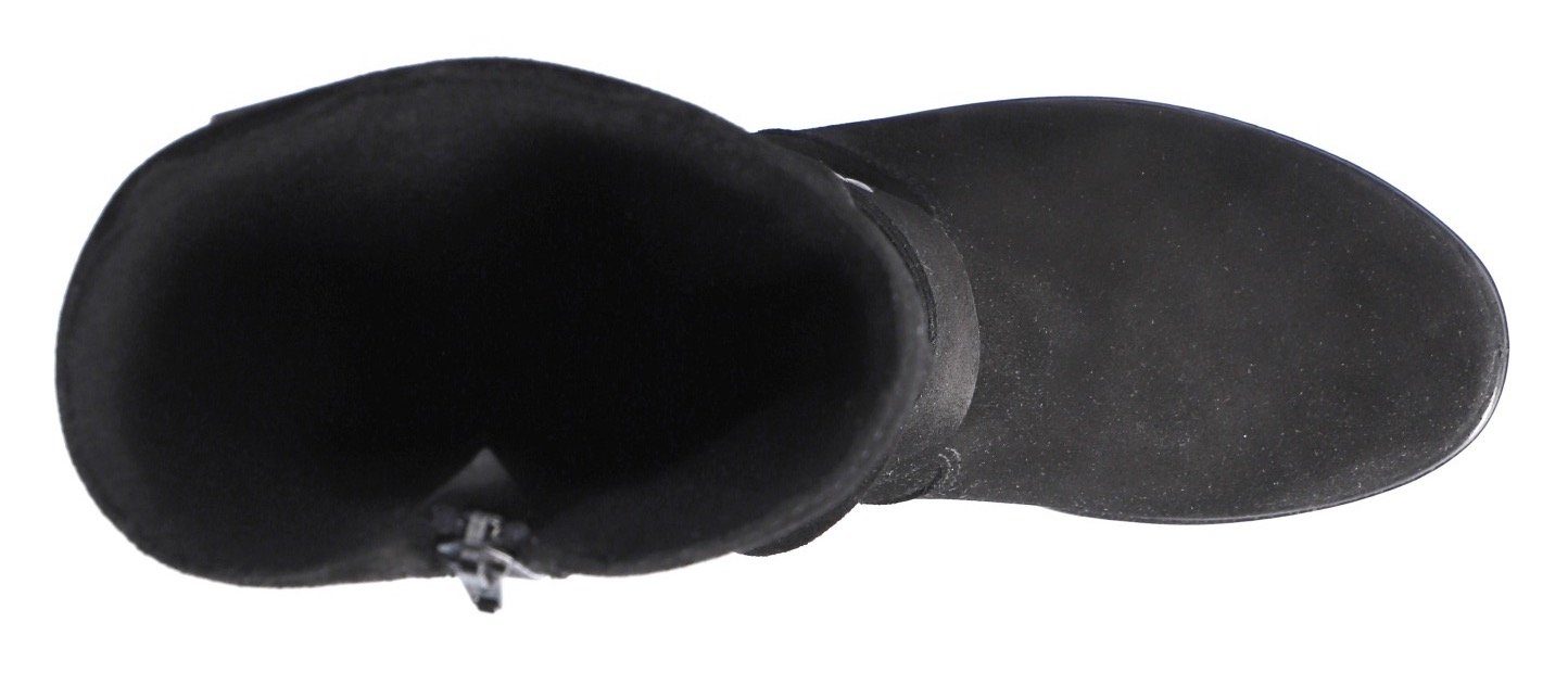 schwarz mit Ricosta RIANA Reißverschlussstiefel Reißverschluss (090)