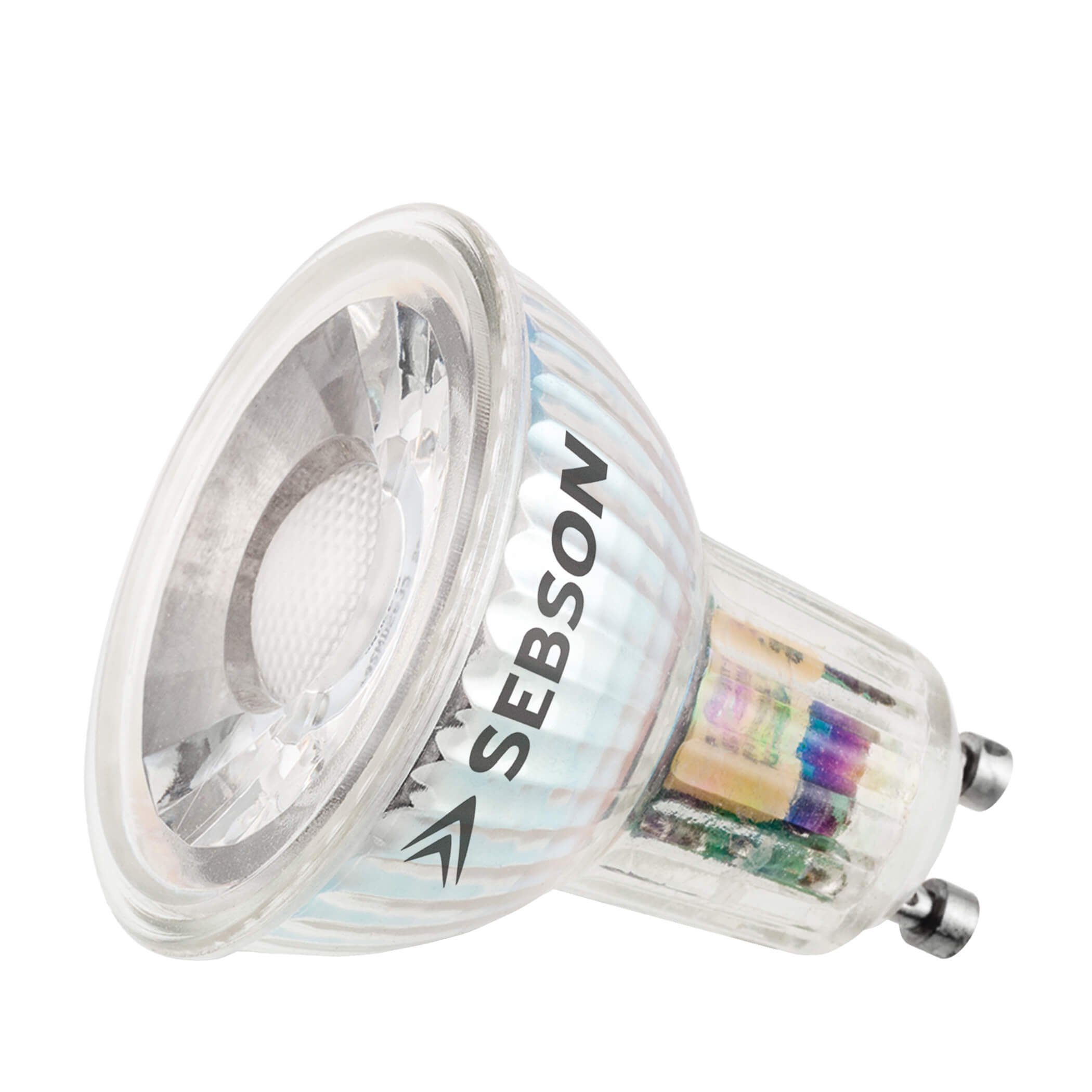 SEBSON LED-Leuchtmittel GU10 LED Lampe 5W warmweiß 380lm 3000K 230V Leuchtmittel ø50x54mm