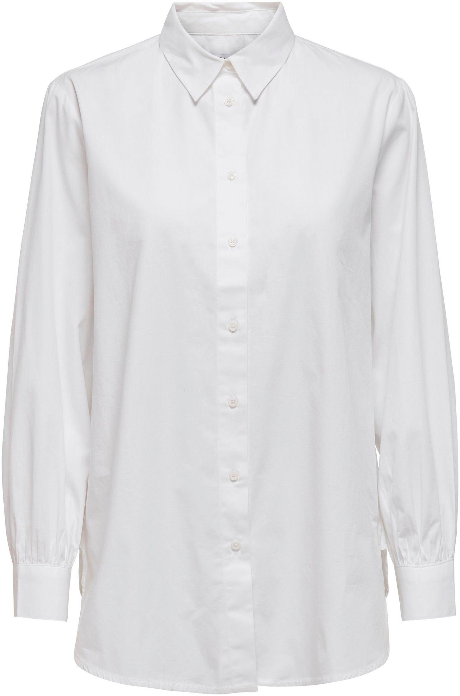 White WVN ONLY L/S Longbluse SHIRT NEW ONLNORA
