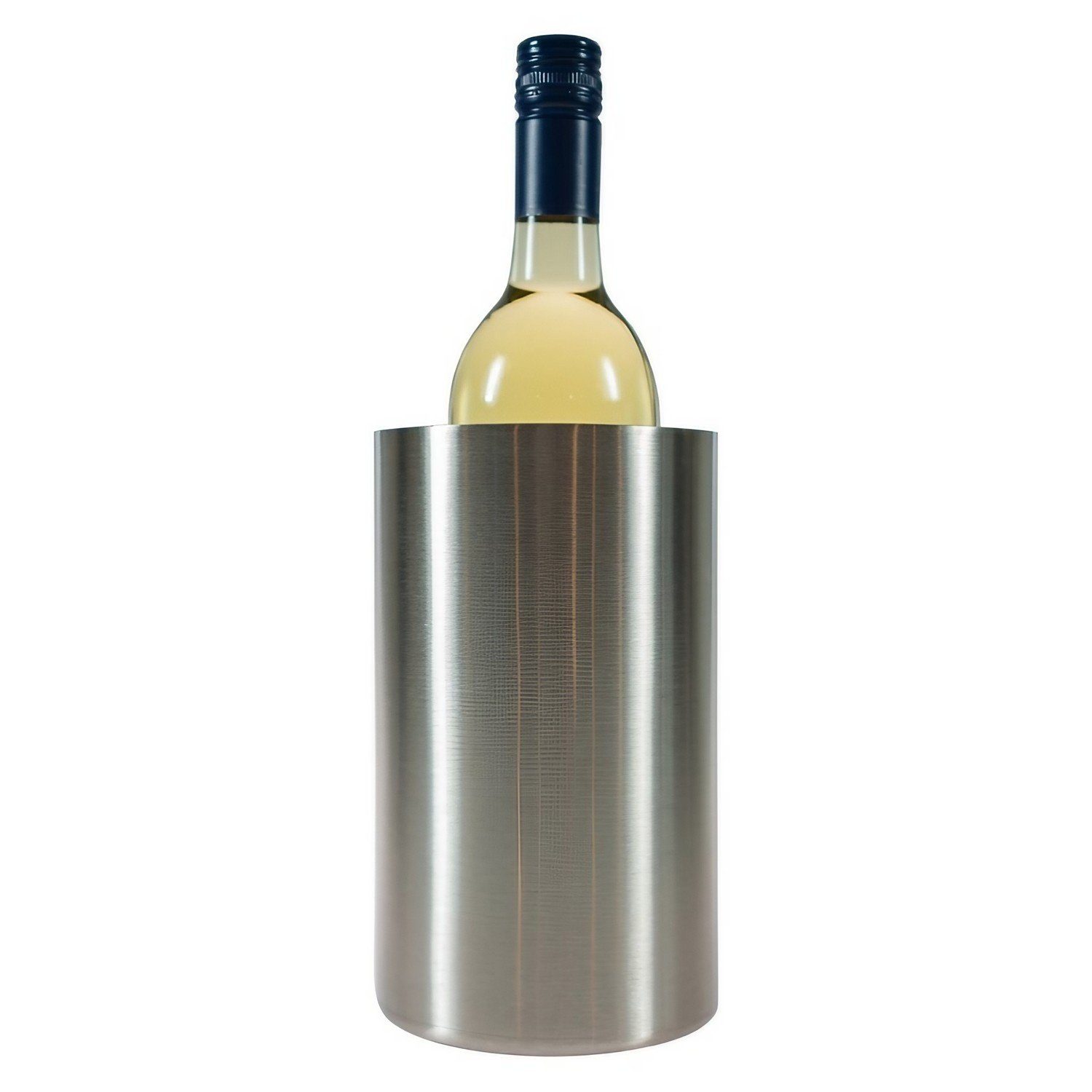 Wein- und Sektkühler Flaschenkühler Edelstahl - Innendurchmesser: 10,4cm - Höhe: 18cm