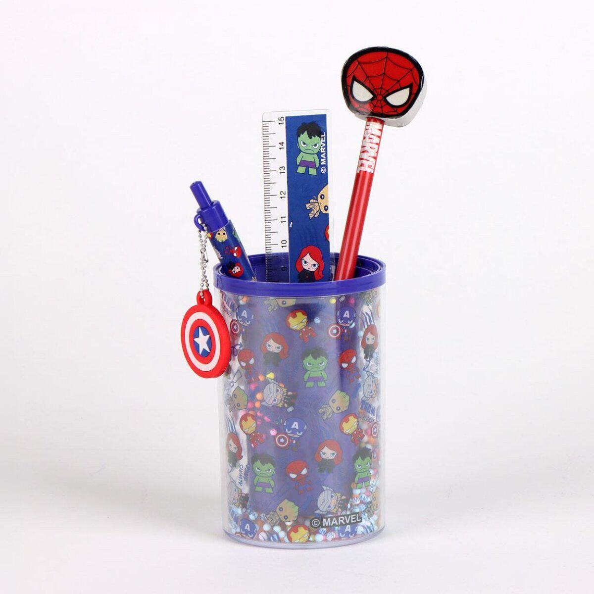 Spiderman Kreativset Spiderman Avengers Schreibwaren-Set mit Stiftehalter Kinder Schreibset