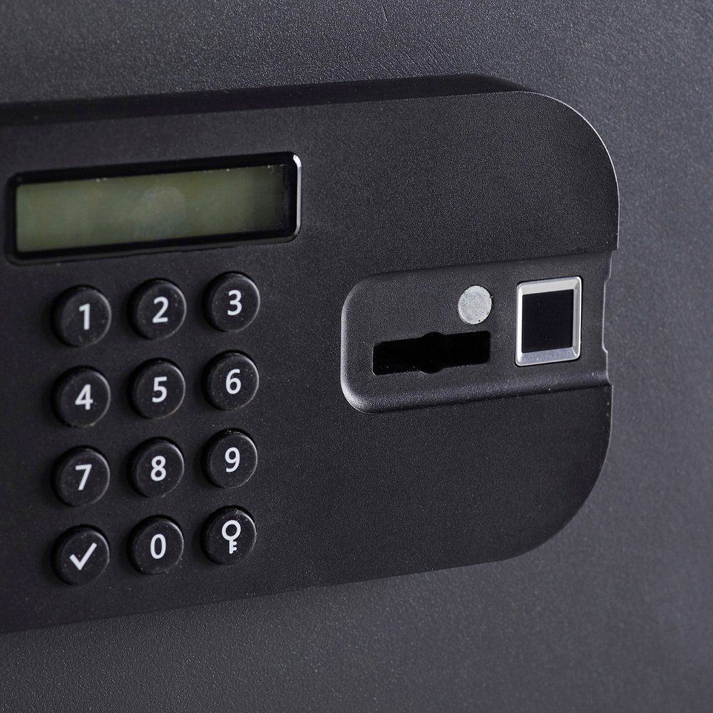 Yale Tresor YALE YSFM/520/EG1 Tresor Fingerabdruckschloss, Zahlenschloss, Schlüs
