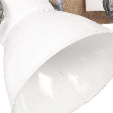 vidaXL Wandleuchte Wandlampe Industriestil Weiß 65x25 cm E27 Wandlampe