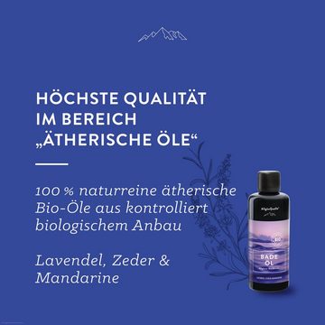 Allgäuquelle Badezusatz Bio Badeöl Allgäuer Nachtruhe Badezusatz, mit Lavendel, Zeder und Mandarine