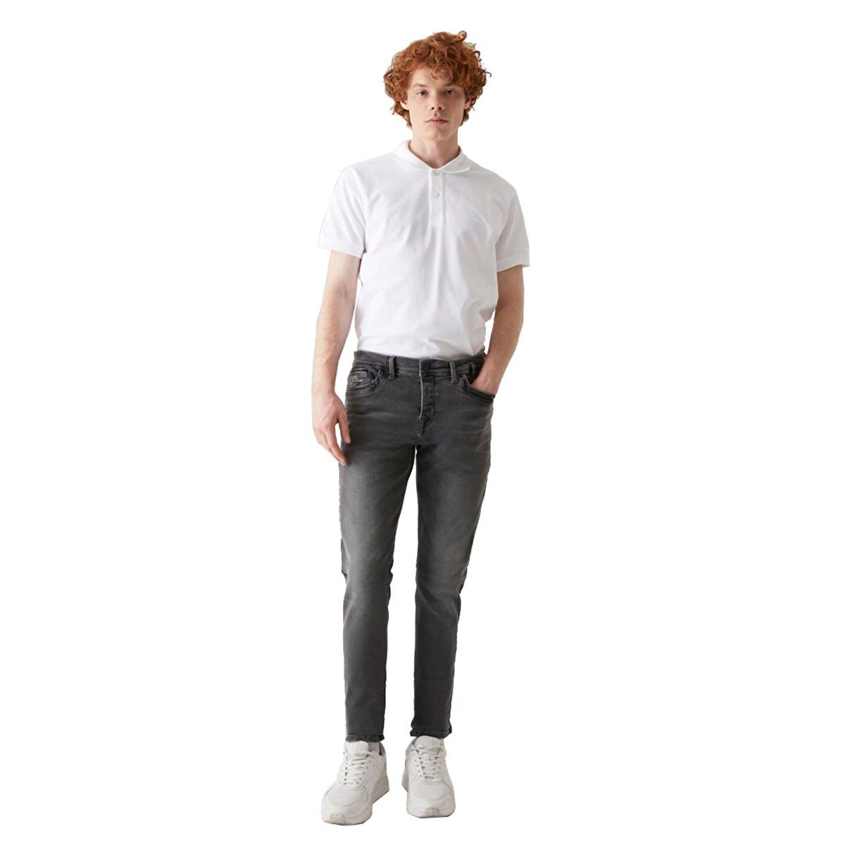 LTB Slim-fit-Jeans Servando X D Dalton Wash light grey