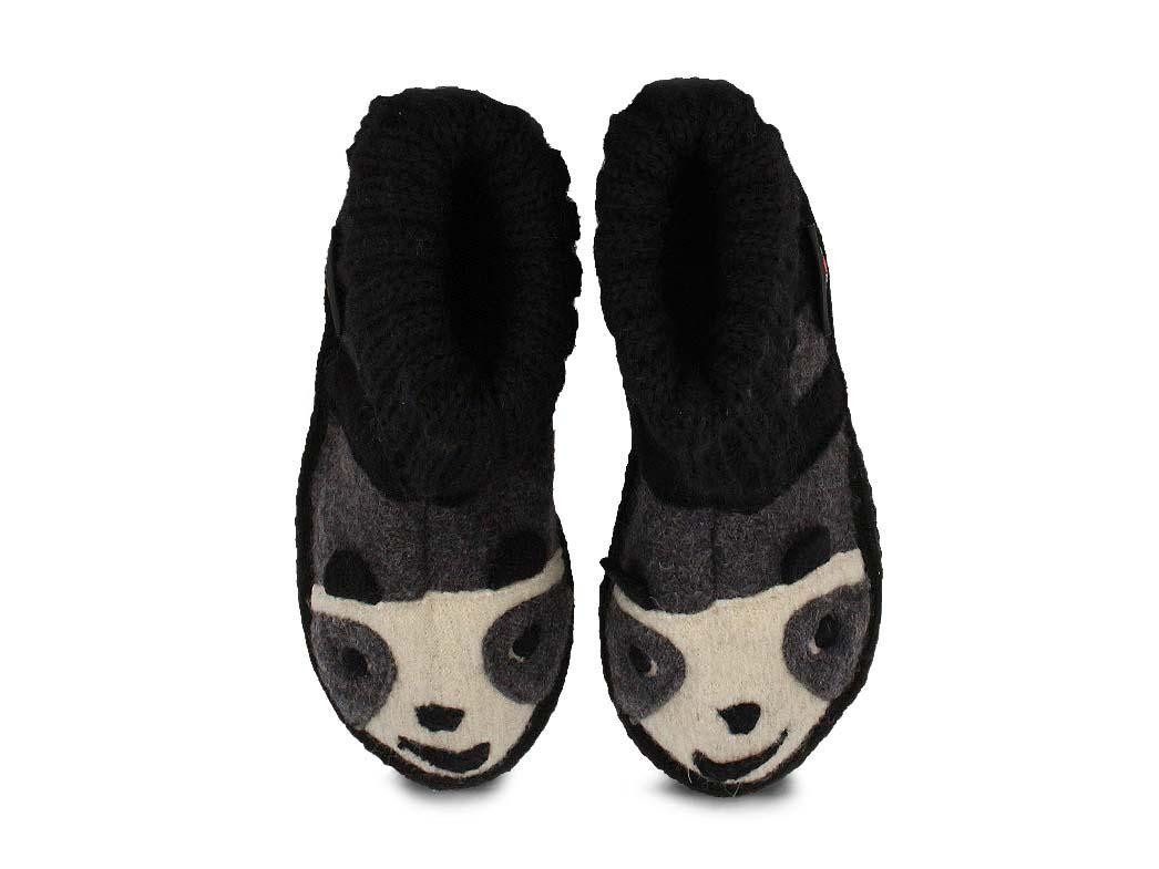Kinder Hüttenschuhe Panda Hausschuh