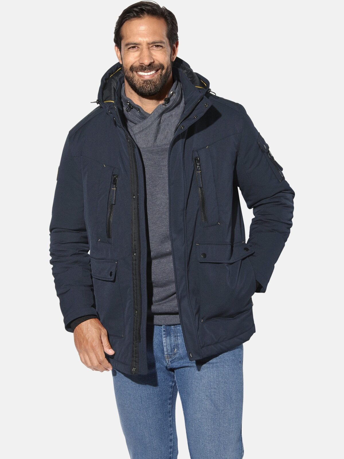 Jan Vanderstorm Funktionsjacke FINNLUND mit abnehmbarer Kapuze günstig online kaufen