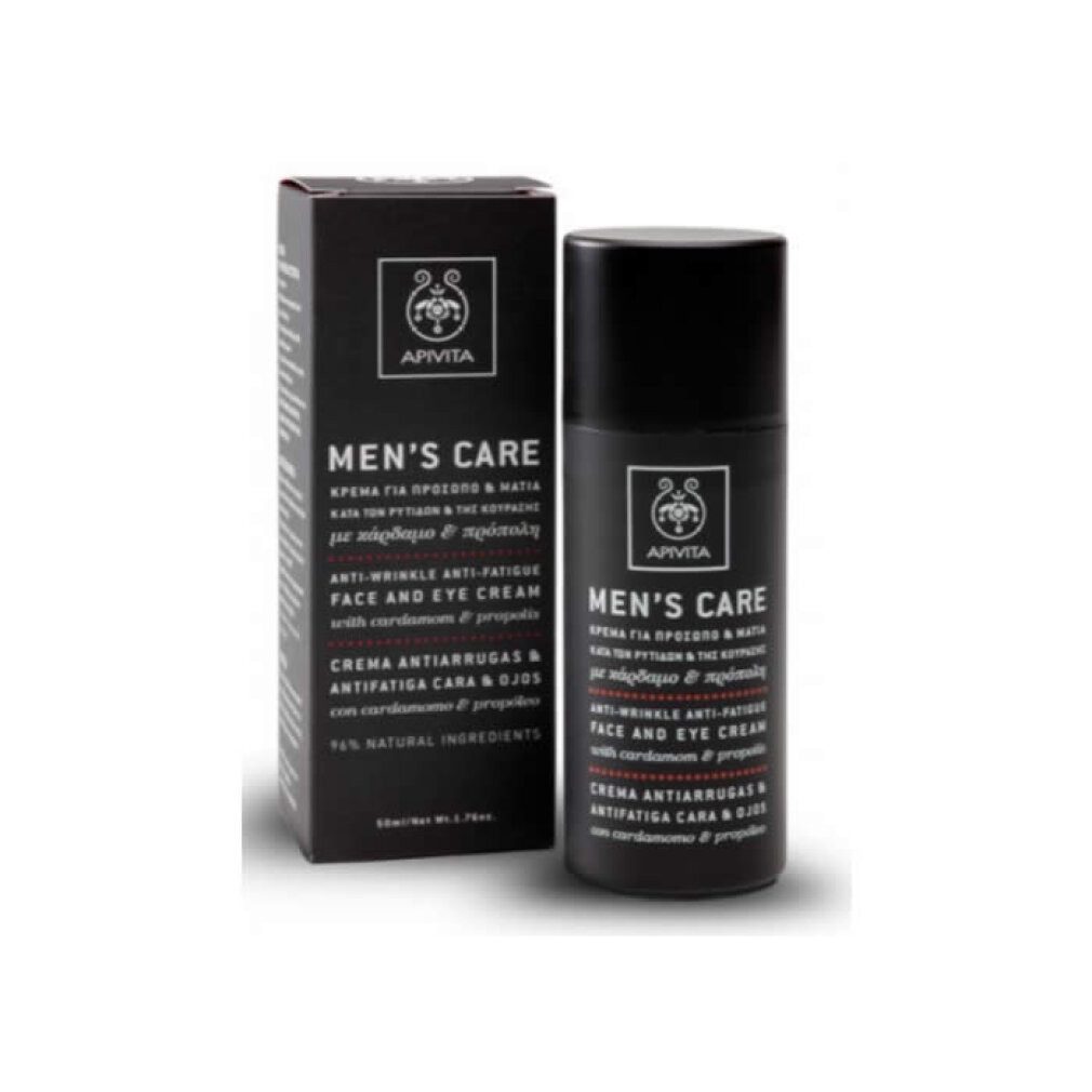 Apivita Tagescreme MEN'S CARE Antifalten- und Anti-Müdigkeits-Gesichts- und Augencreme