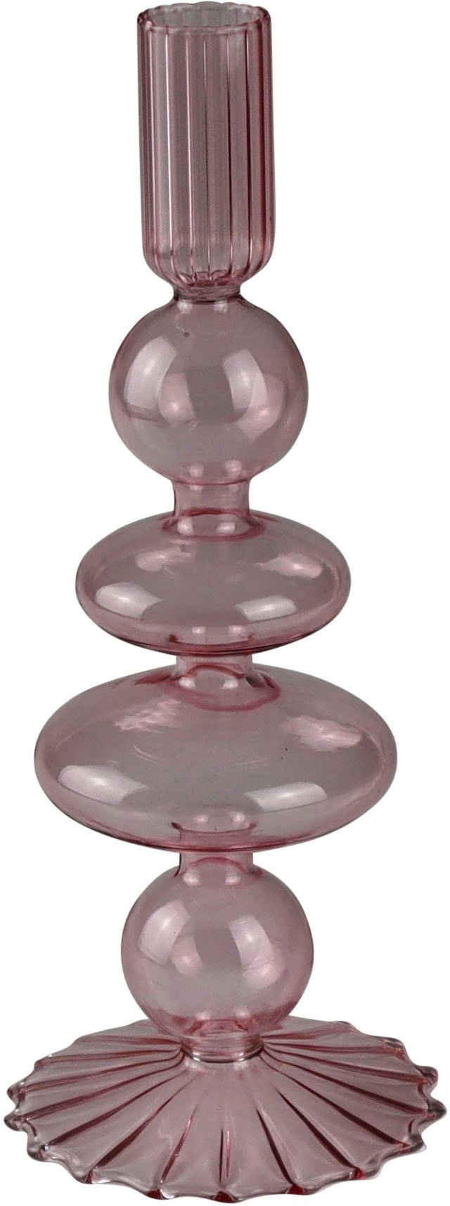 AM Design Kerzenhalter Stabkerzenhalter aus Glas (Set, 2 St), Höhe ca. 22 cm