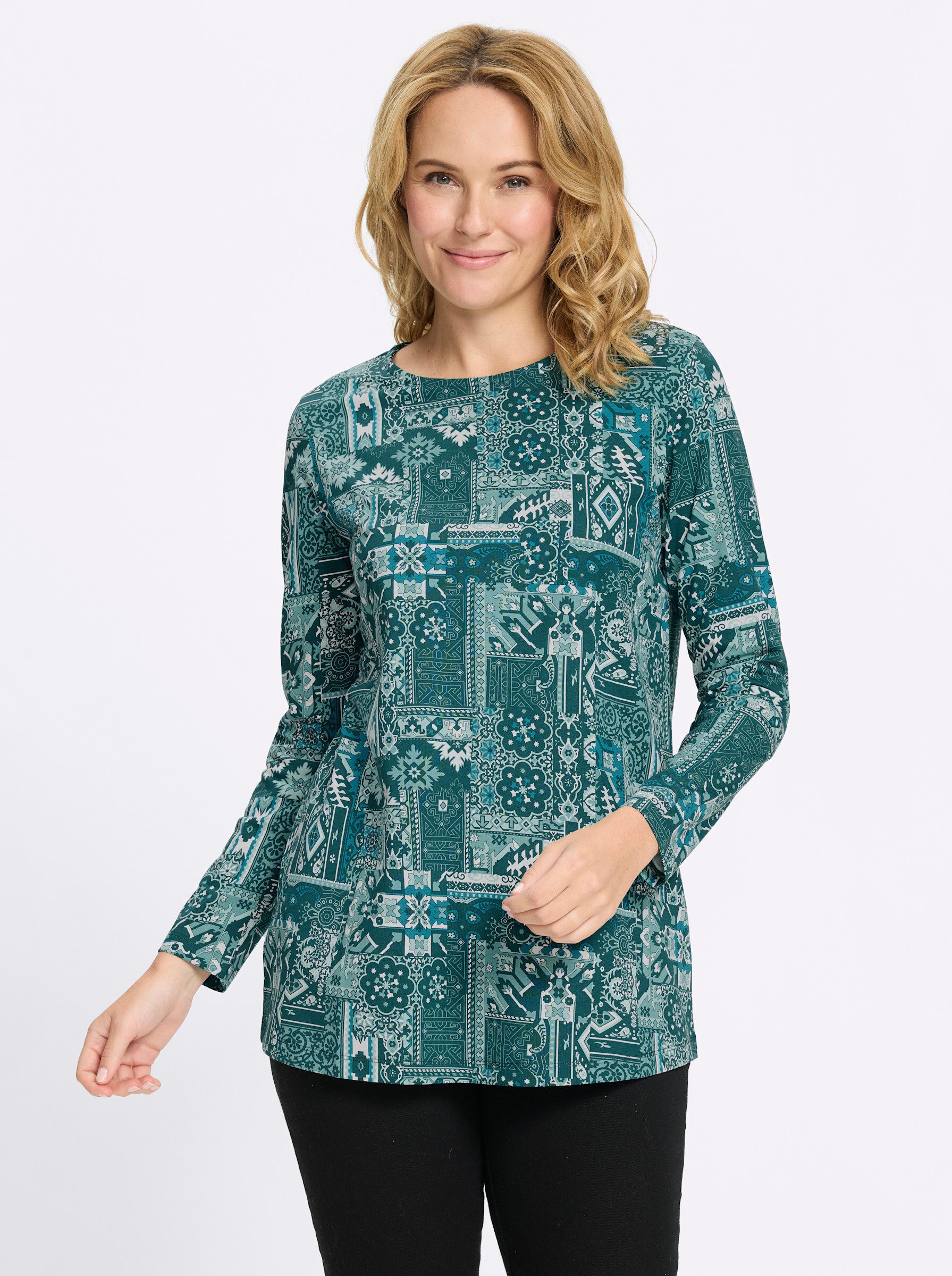 Sieh an! T-Shirt Longshirt Langarm