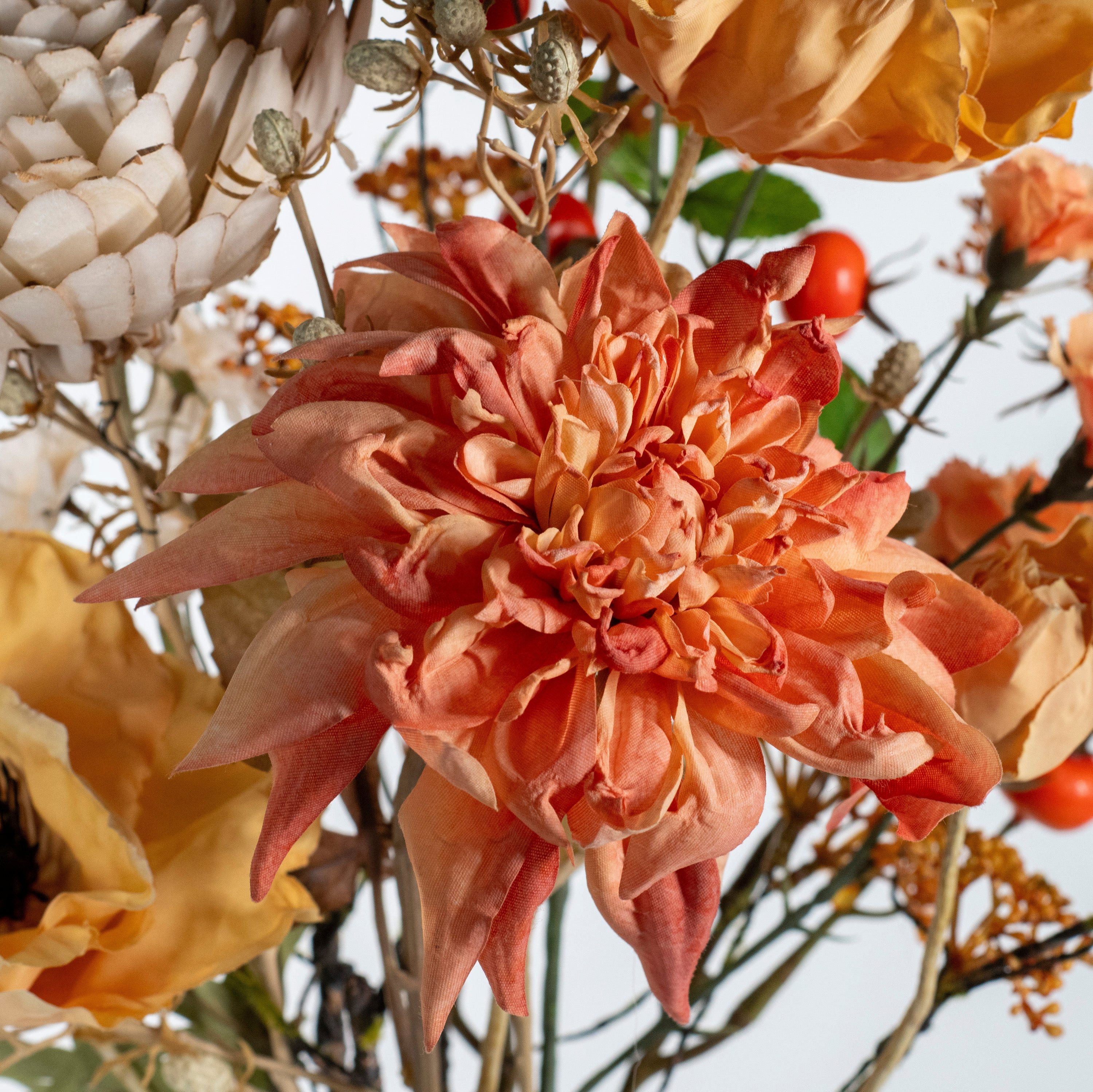 Kunstblume Künstlicher Blumenstrauß - Malaga, 70cm, aplanta