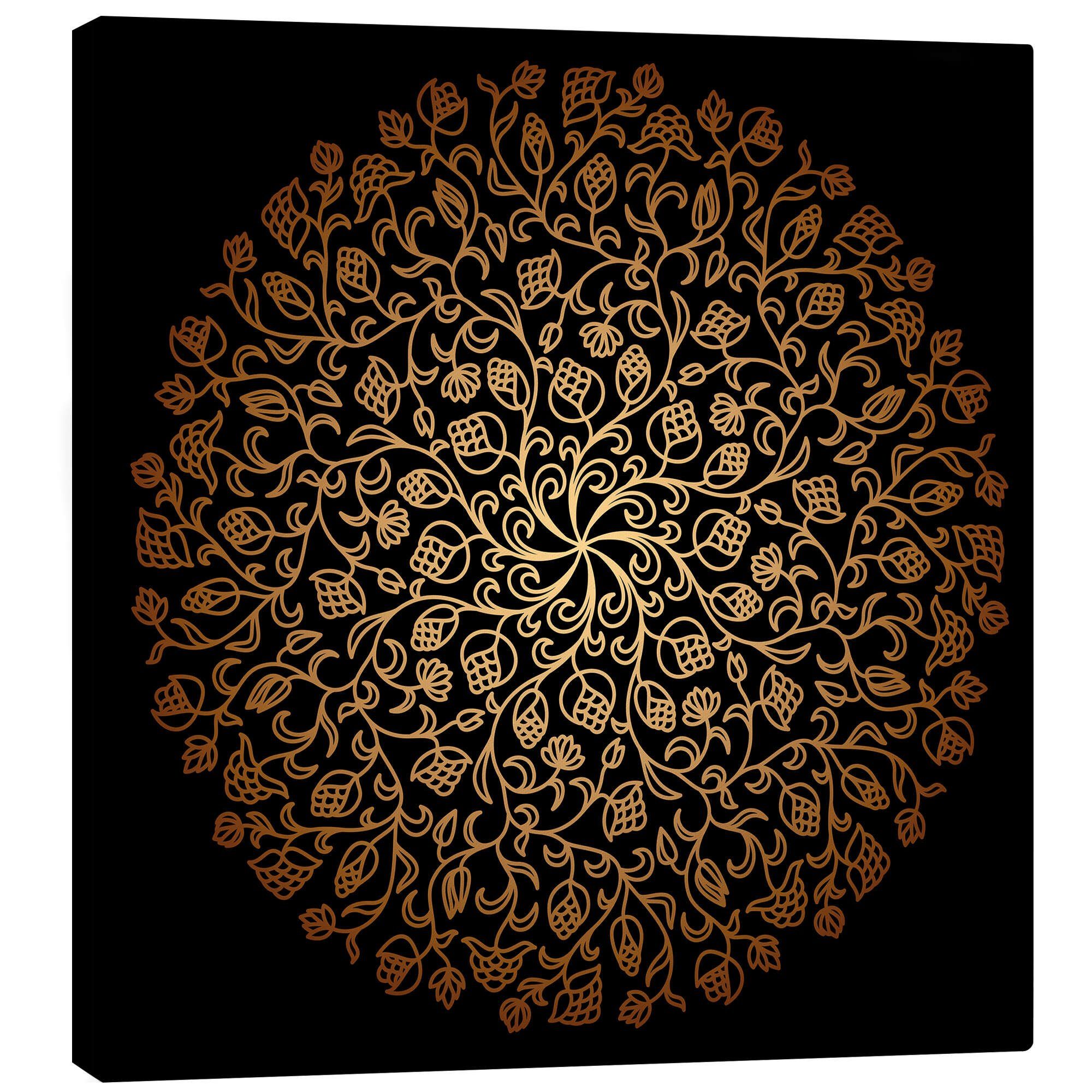 Posterlounge Poster Editors Choice, Mandala mit Knospen, Illustration günstig online kaufen