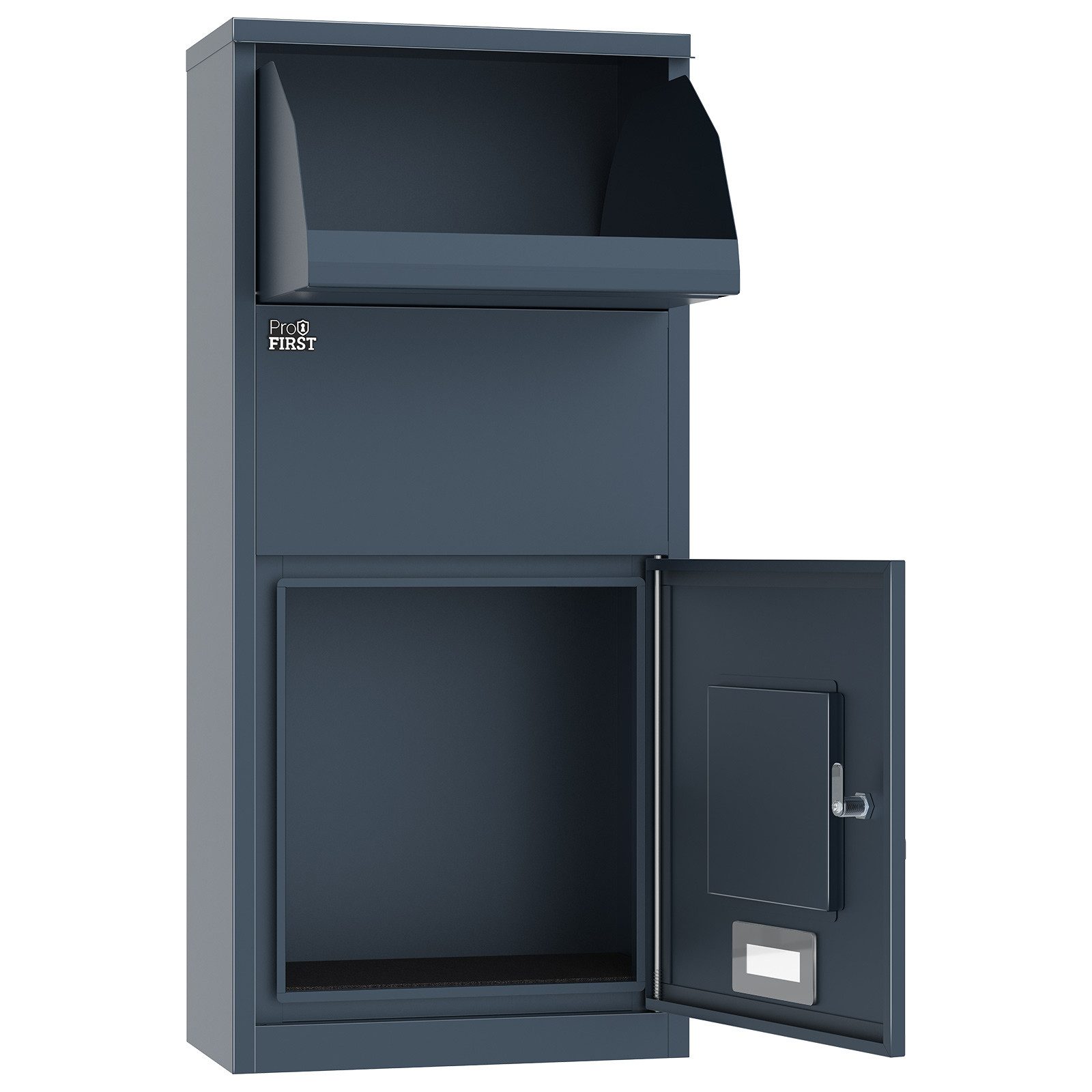 Profirst Paketbriefkasten Paketbox DropGuard Zylinderschloss Anthrazit – Bild 4 von 5