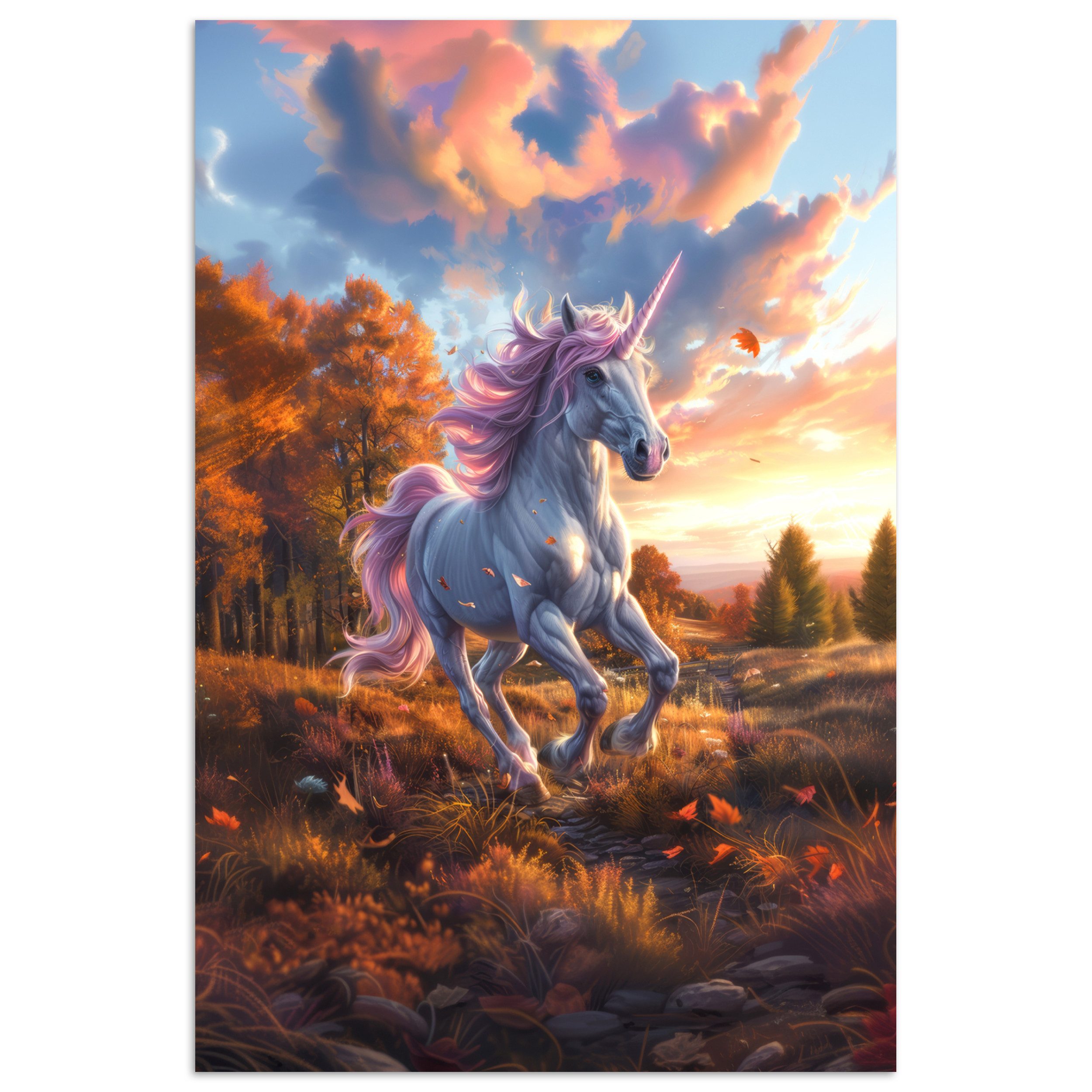 MuchoWow Poster Einhorn - Fee - günstig online kaufen