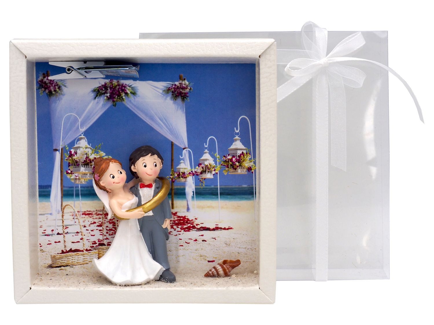 Thumbnail - ZauberDeko Geschenkbox Geldgeschenk Verpackung Strandhochzeit Groß Hochzeit Gutschein