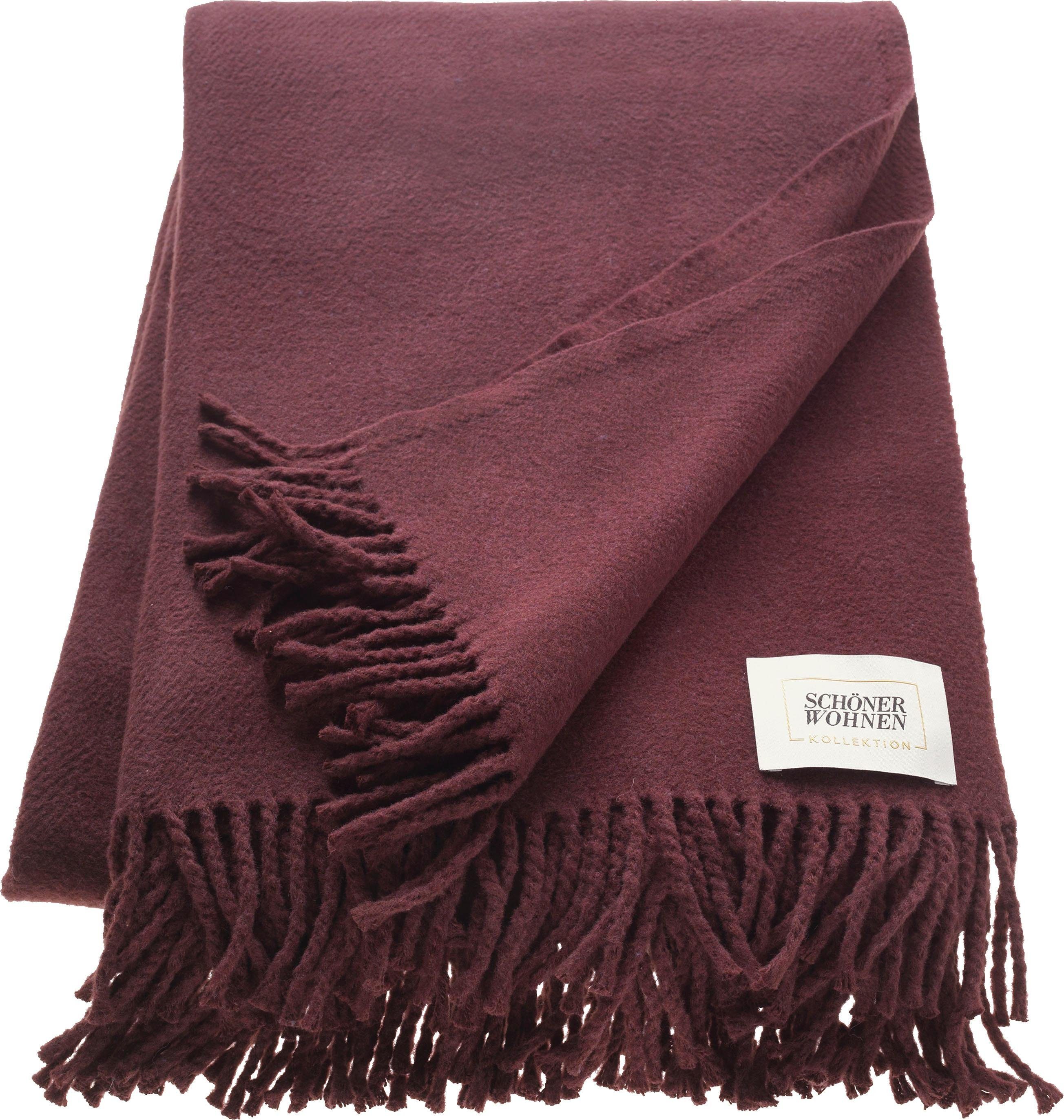 Wohndecke Basics, SCHÖNER WOHNEN-Kollektion, mit Fransen, günstig online kaufen