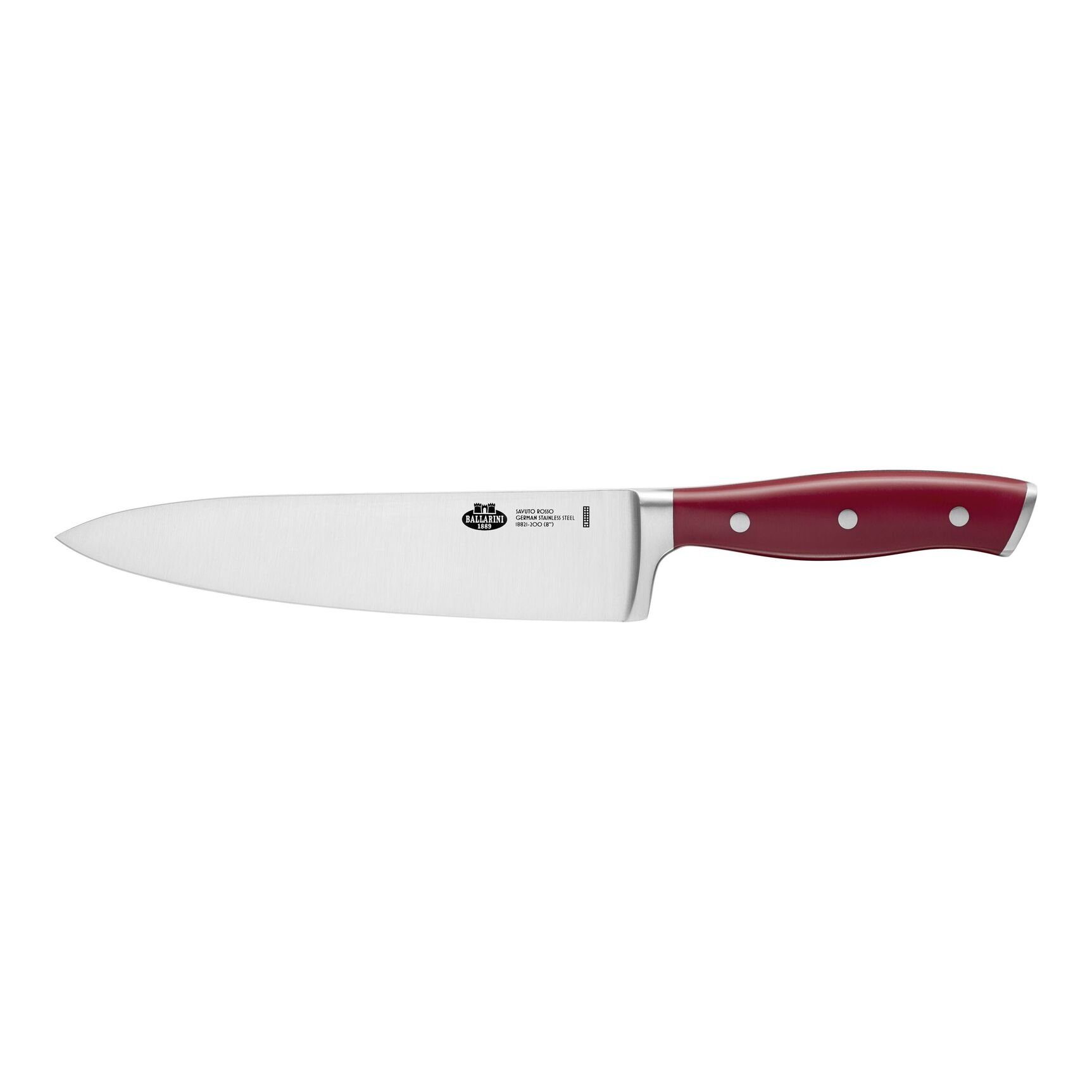 BALLARINI Kochmesser BALLARINI Savuto Kochmesser, 20 cm Bordeaux Korrosionsbeständig
