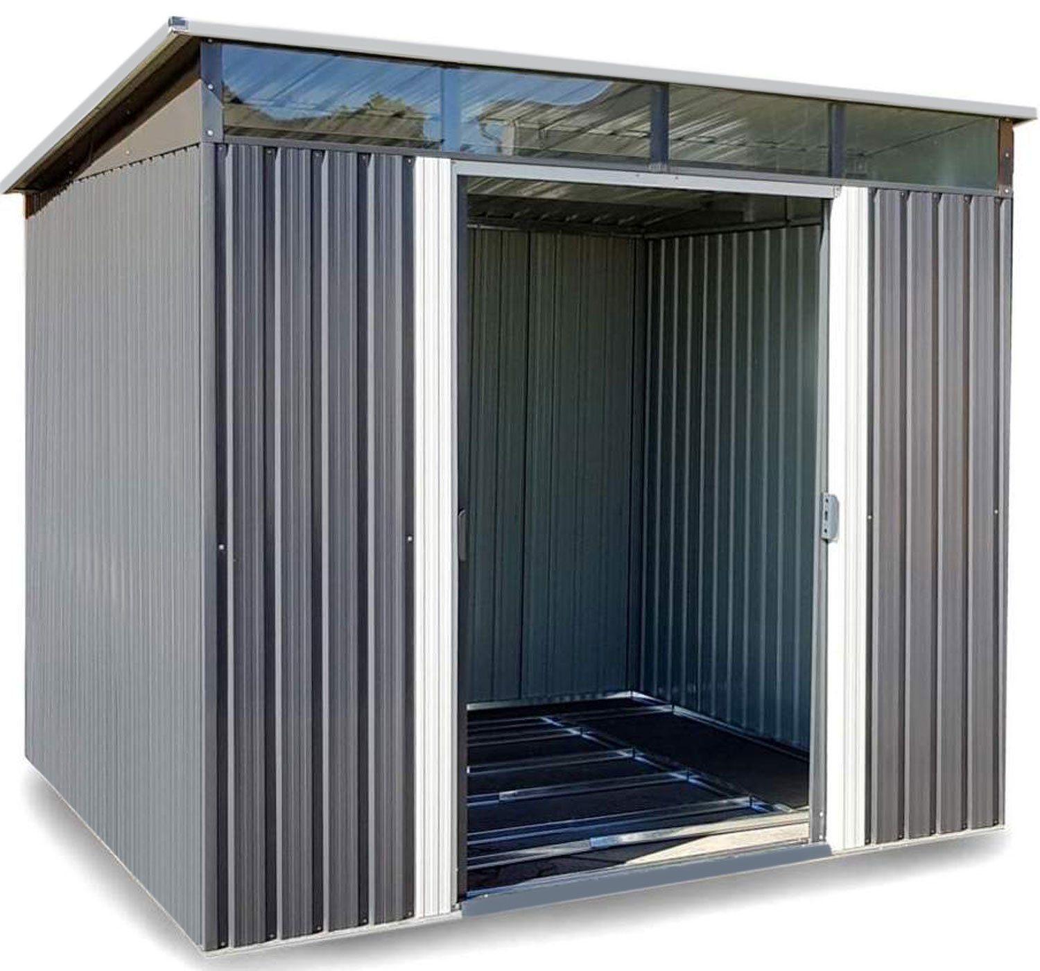 osoltus Vordach osoltus Metall Gerätehaus Pultdach Geräteschuppen 238cm
