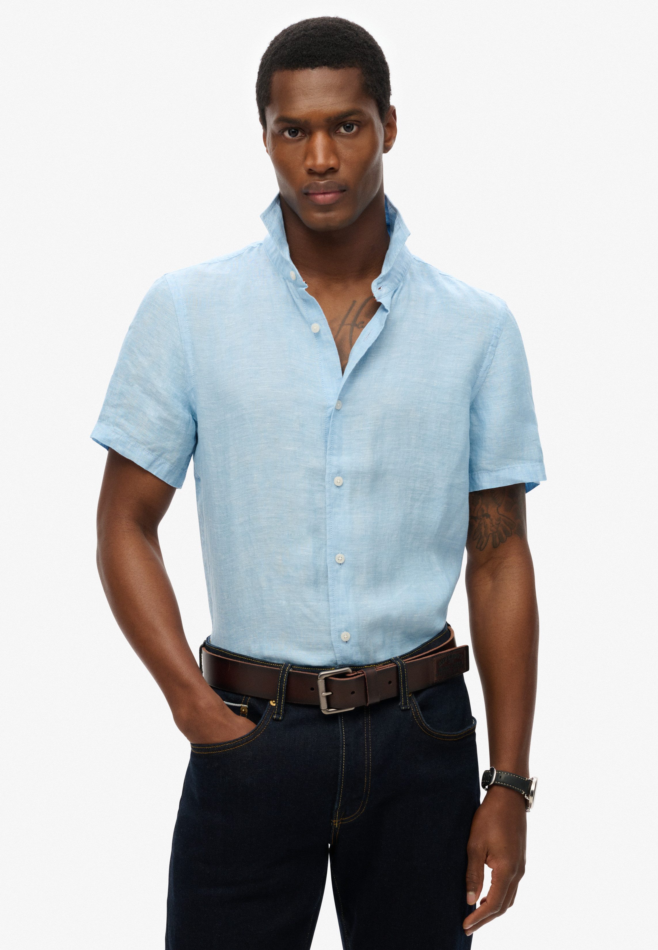 Superdry Kurzarmhemd VACATION LINEN S/S SHIRT günstig online kaufen