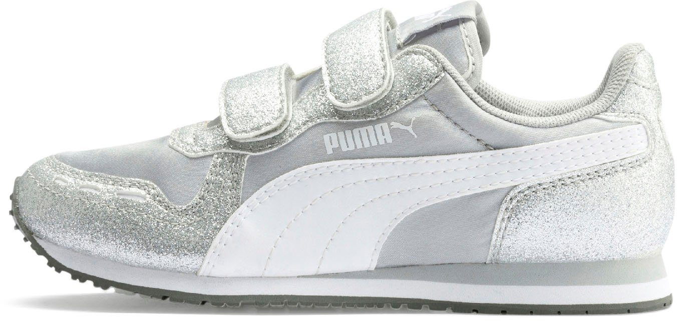CABANA Violet Puma V White-Gray RACER GLITZ Silver-Puma Klettverschluss PUMA PS Sneaker mit