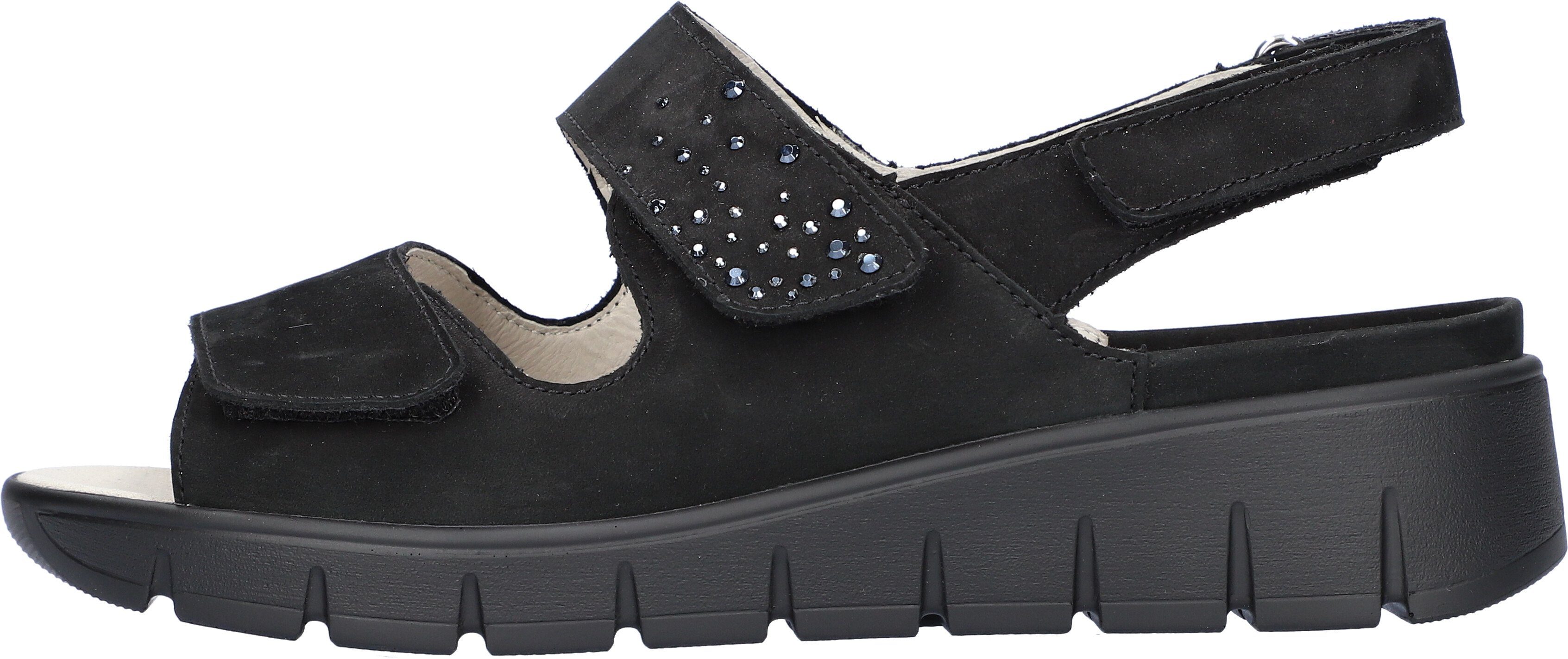 Waldläufer M-Wiola Sandale, Sommerschuh, Sandalette, Keilabsatz, in extraweiter Schuhweite M