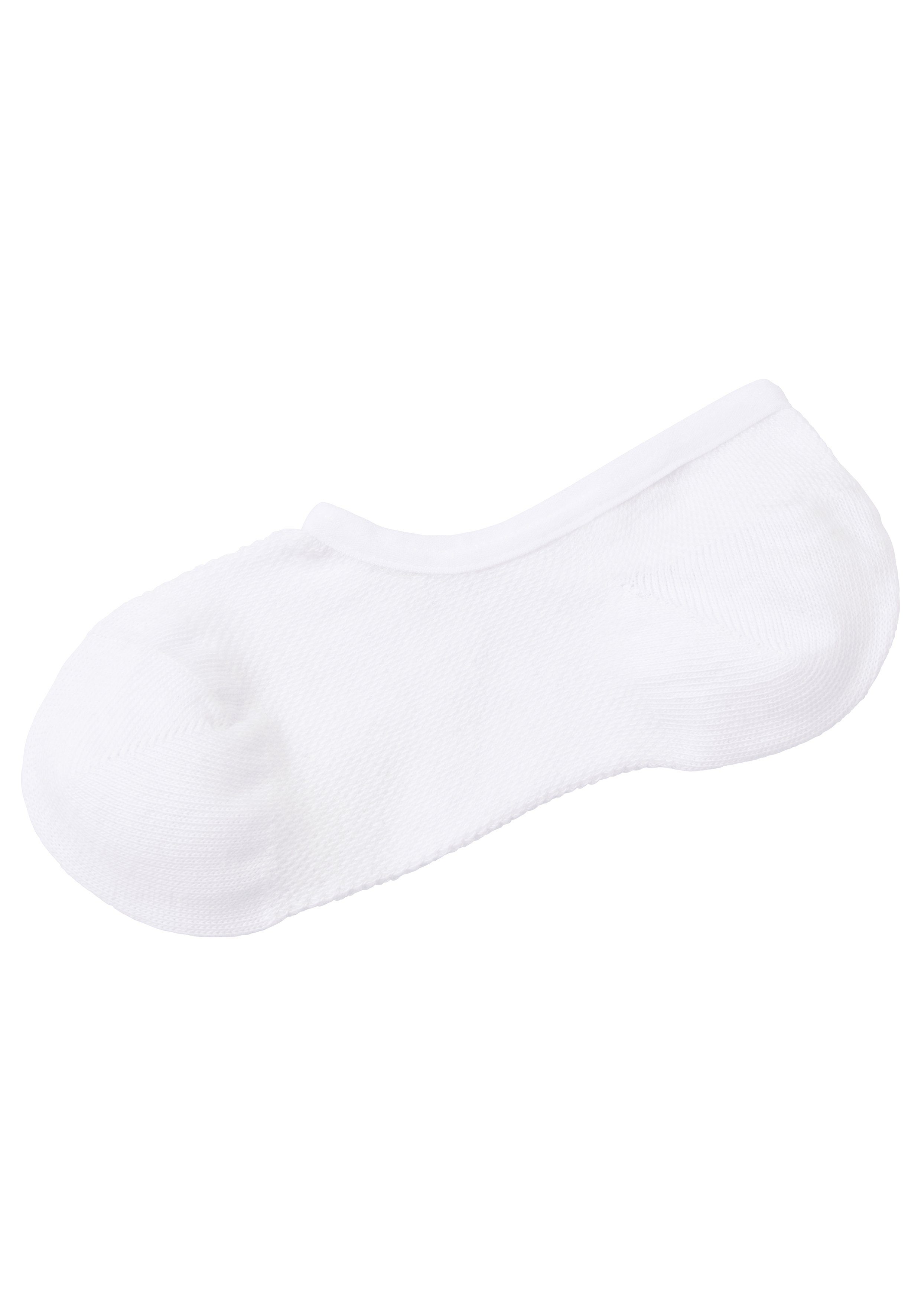LASCANA ACTIVE Füßlinge Damen Ballerina Socken Rutschfest, Atmungsaktiv (Packung, 3-Paar, No Show) mit Pikee Struktur unsichtbare Sneaker Socken