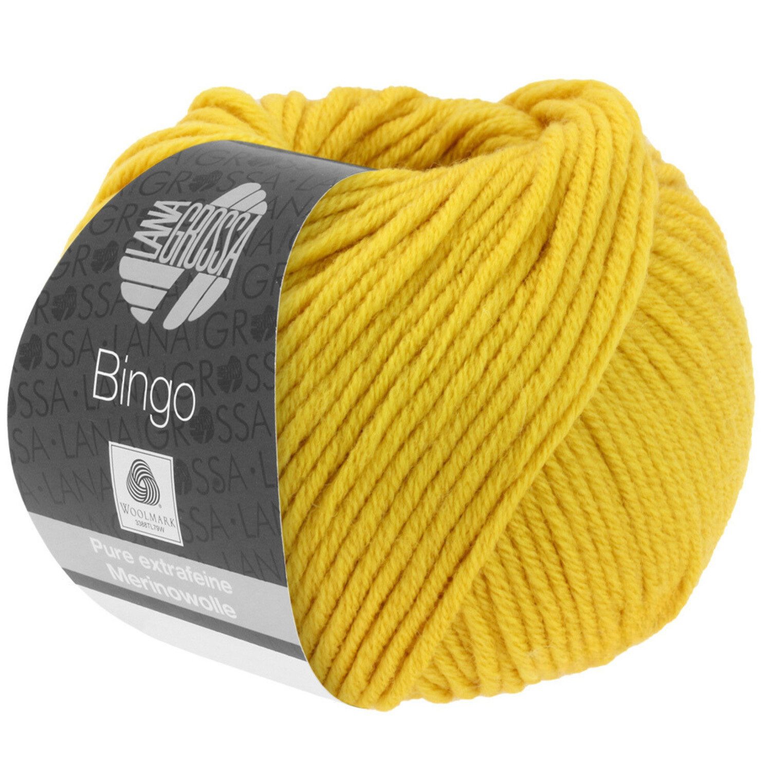LANA GROSSA BINGO Häkelwolle, 80 m (extrafeine Merinowolle, waschmaschinenfest, für alle Strickprojekte), 50 g