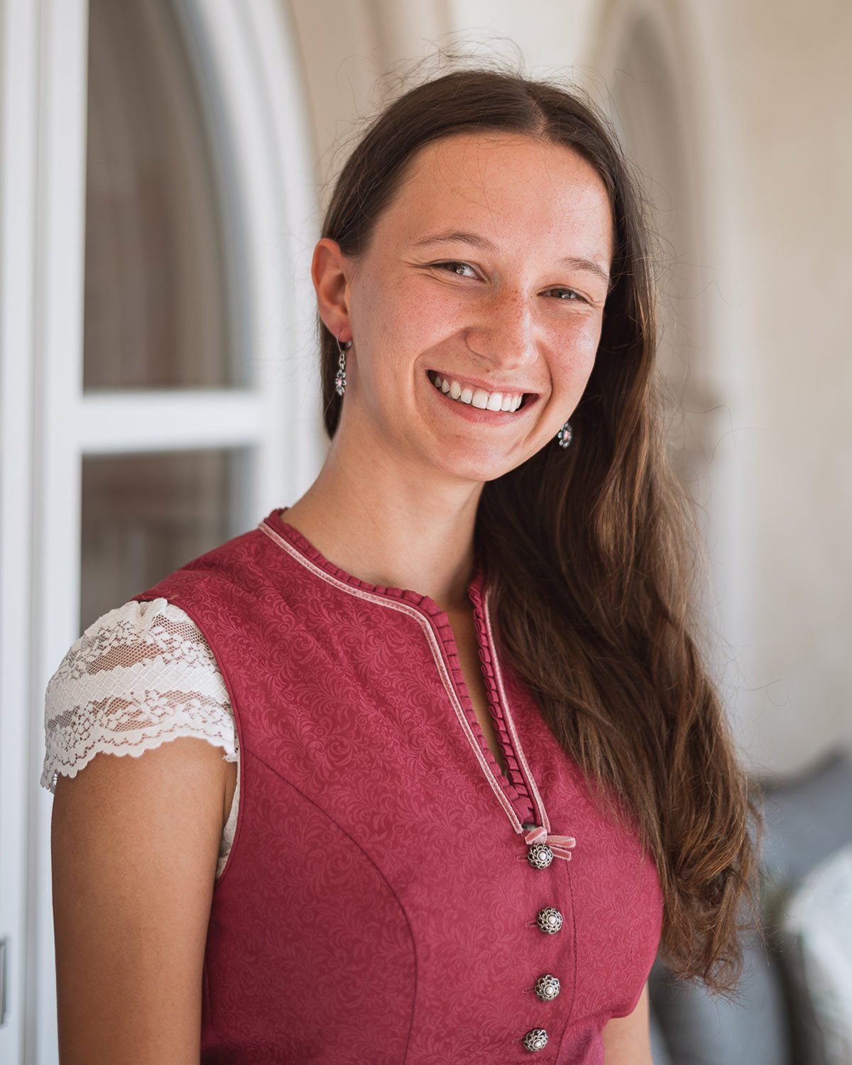 Turi Landhaus Dirndl 'Charlotte' Traditionell, Rosa günstig online kaufen