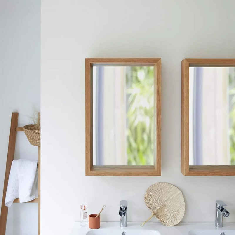 Tikamoon Spiegel Easy - Spiegel aus massivem Eichenholz 70x45 cm