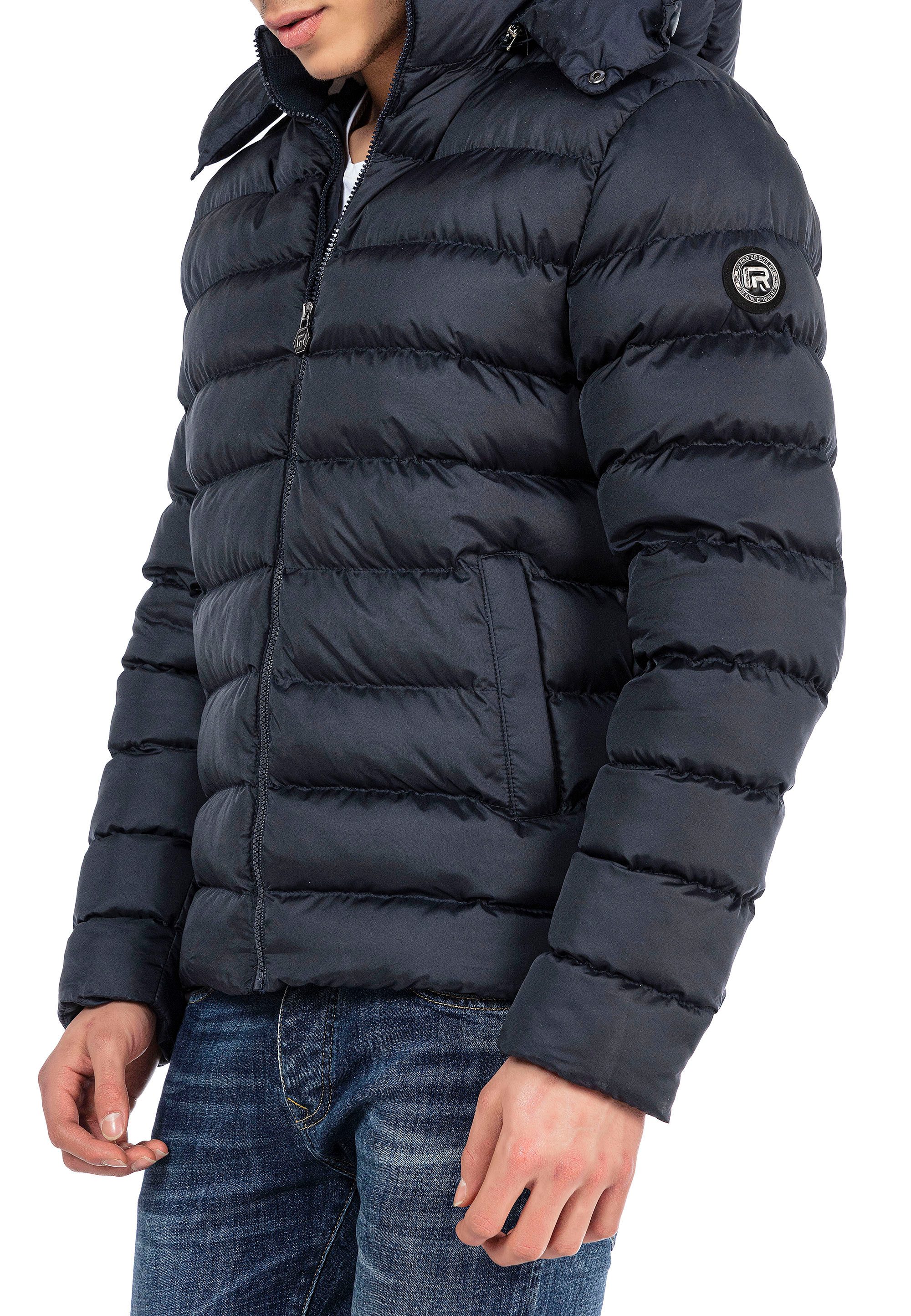 RedBridge Steppjacke mit abnehmbarer Kapuze - Dicke Steppjacke Abnehmbare Kapuze