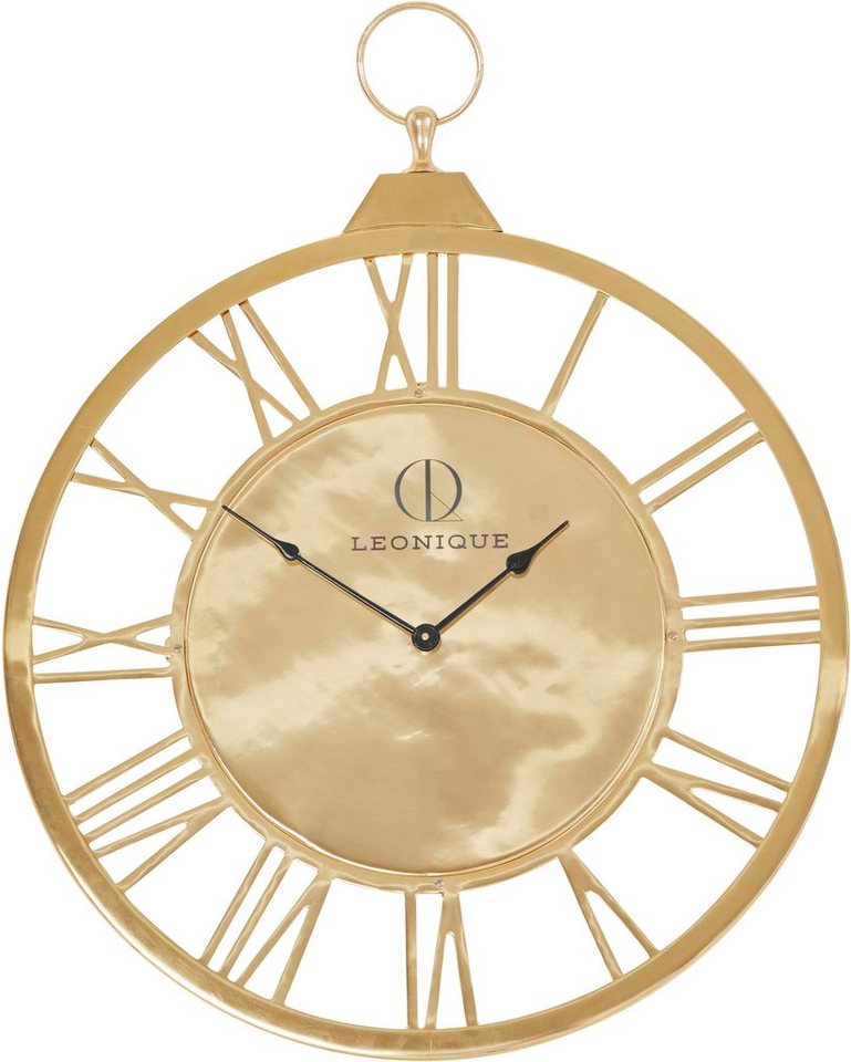 Leonique Wanduhr Leonique GOLD (römische Ziffern, 58 cm)