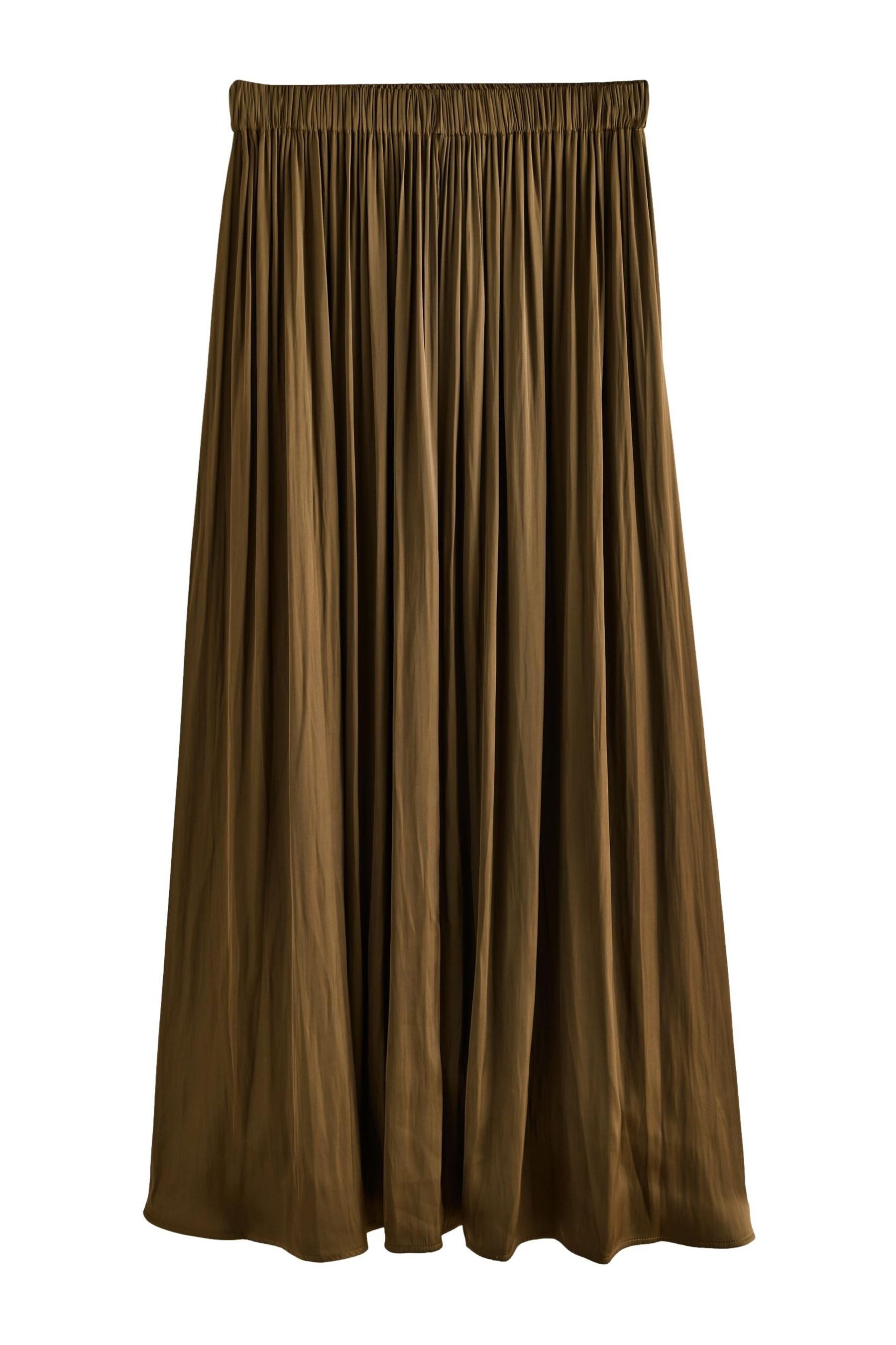 Next Maxirock Plissierter Maxirock aus Satin (1-tlg) günstig online kaufen