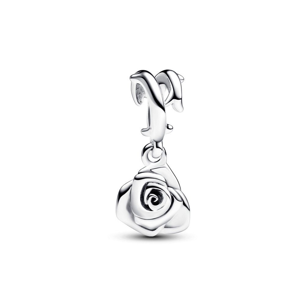 Pandora Charm-Einhänger Pandora Moments Rose in voller Blüte Charm Anhänger 793213C00
